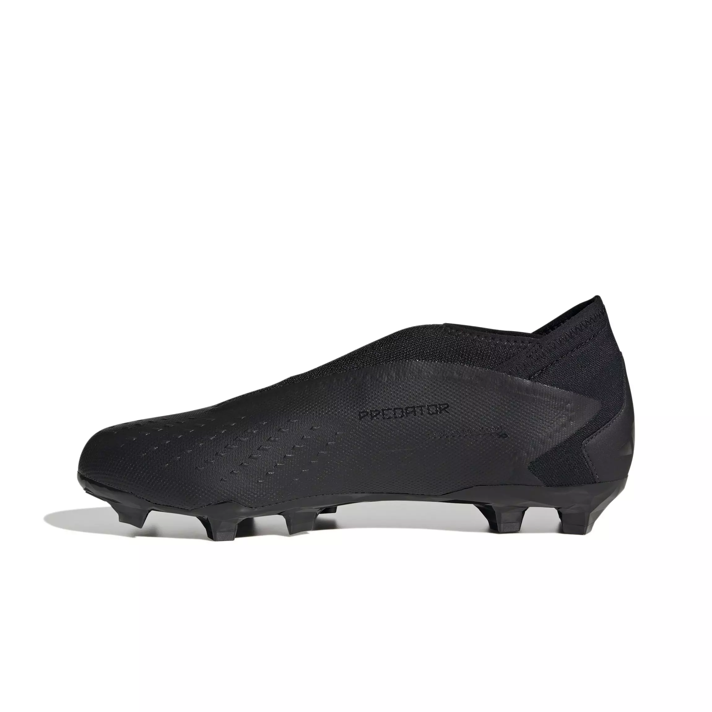 adidas Predator Accuracy.3 Laceless FG "Core Black" Men's Soccer Cleat - BLACK