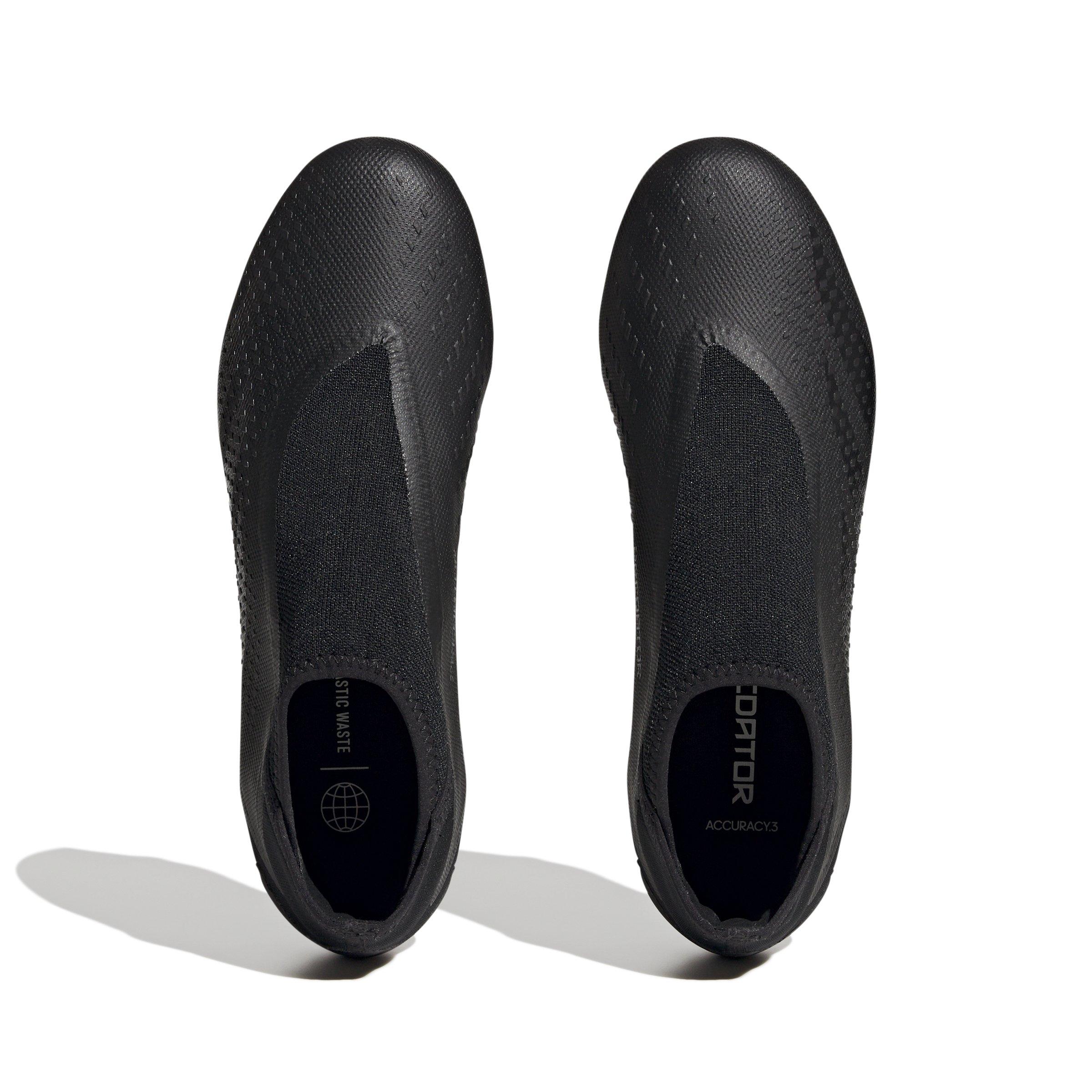 adidas Predator Accuracy.3 Laceless FG "Core Black" Men's Soccer Cleat - BLACK Thumbnail View 6