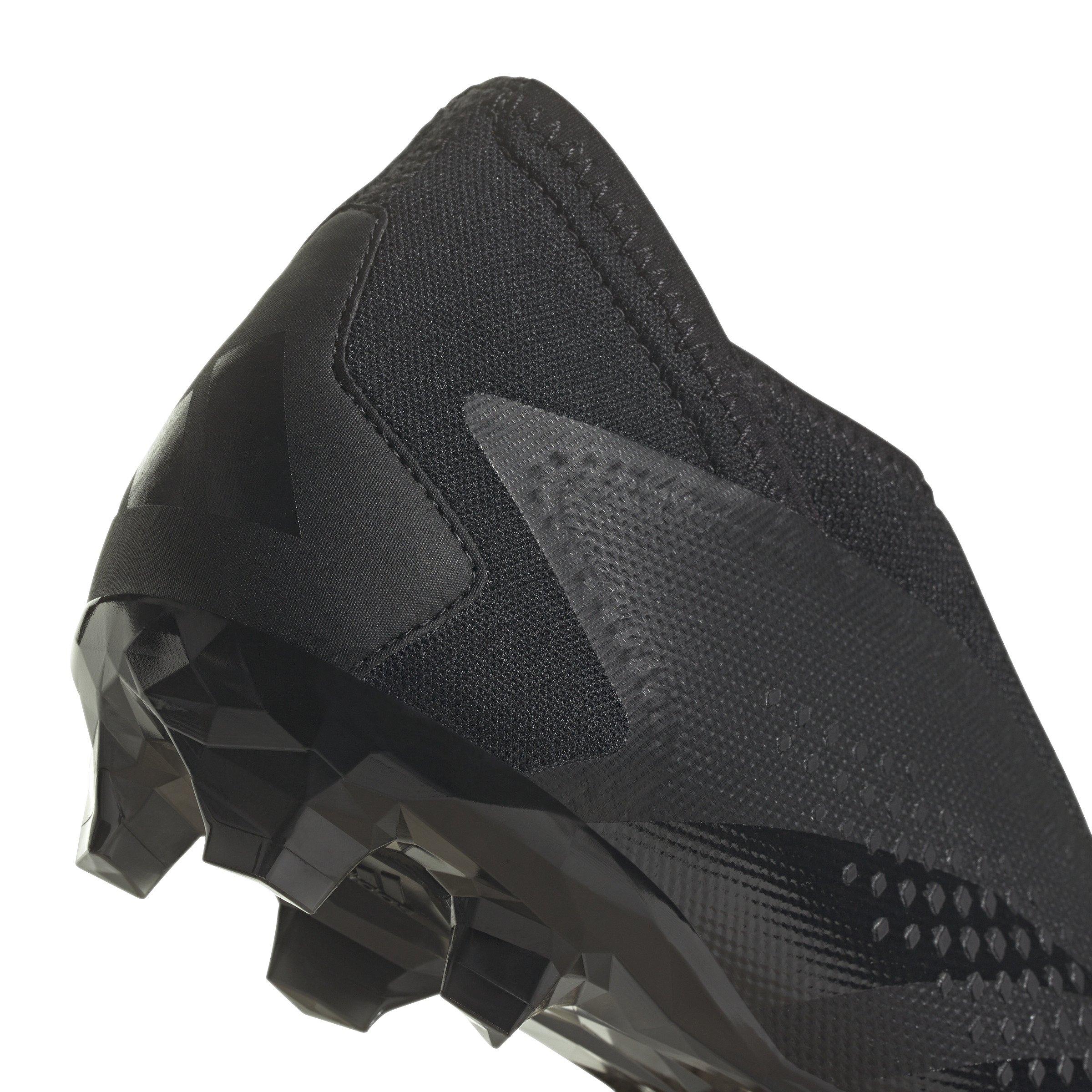 adidas Predator Accuracy.3 Laceless FG "Core Black" Men's Soccer Cleat - BLACK Thumbnail View 7