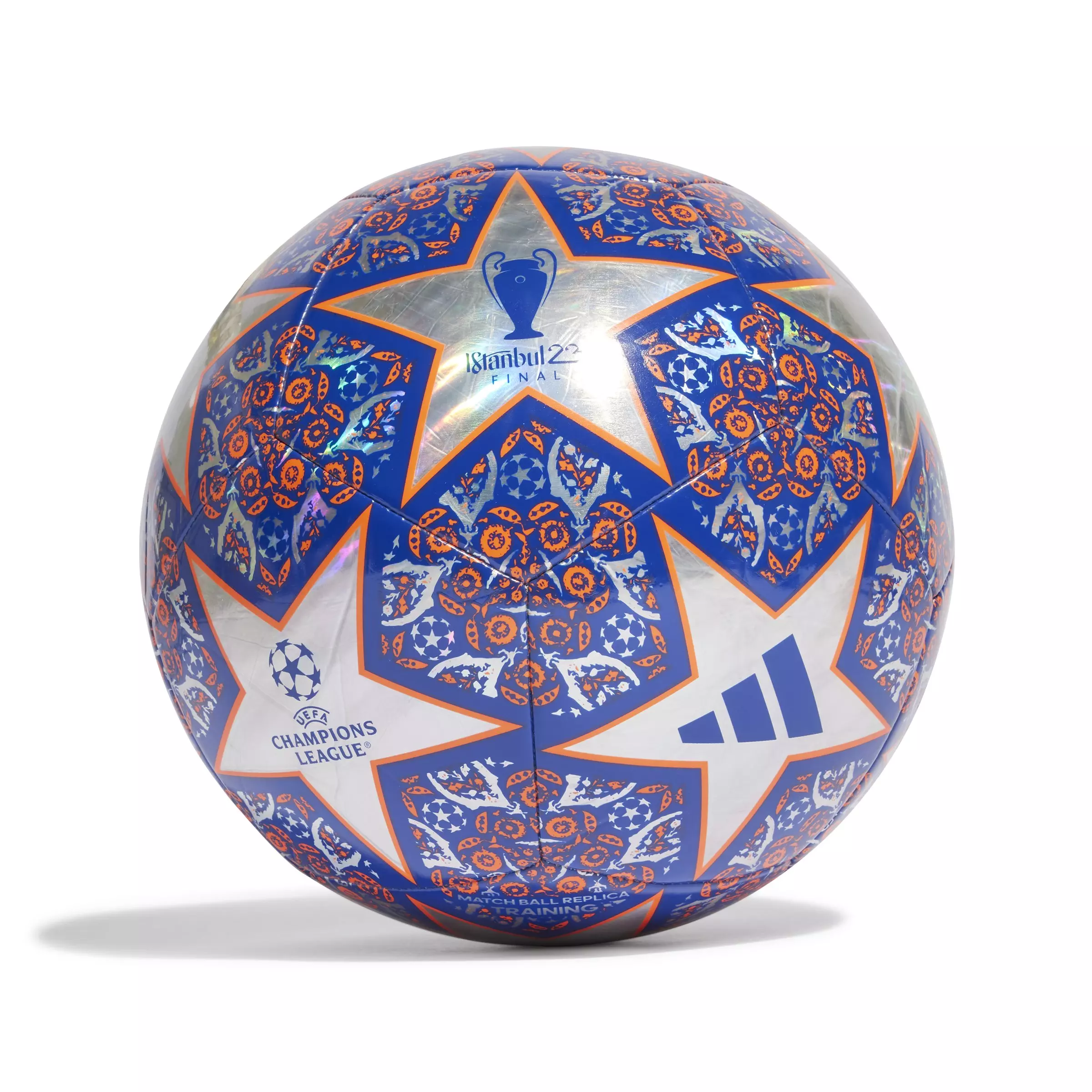 adidas UEFA Champions League Istanbul Soccer Ball - ROYAL/WHITE