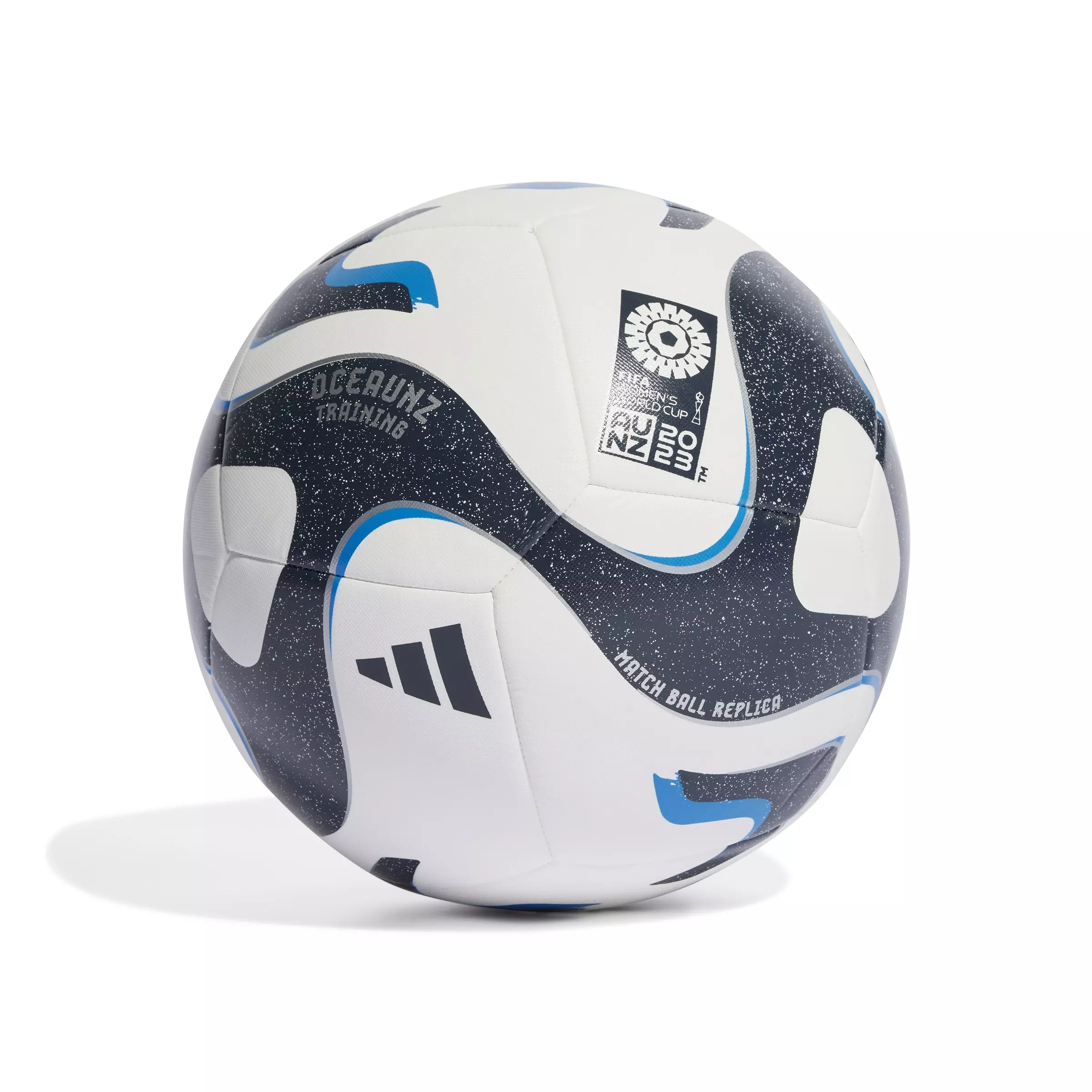 adidas Women's World Cup Oceaunz Training Soccer Ball - White/Blue - WHITE/BLUE