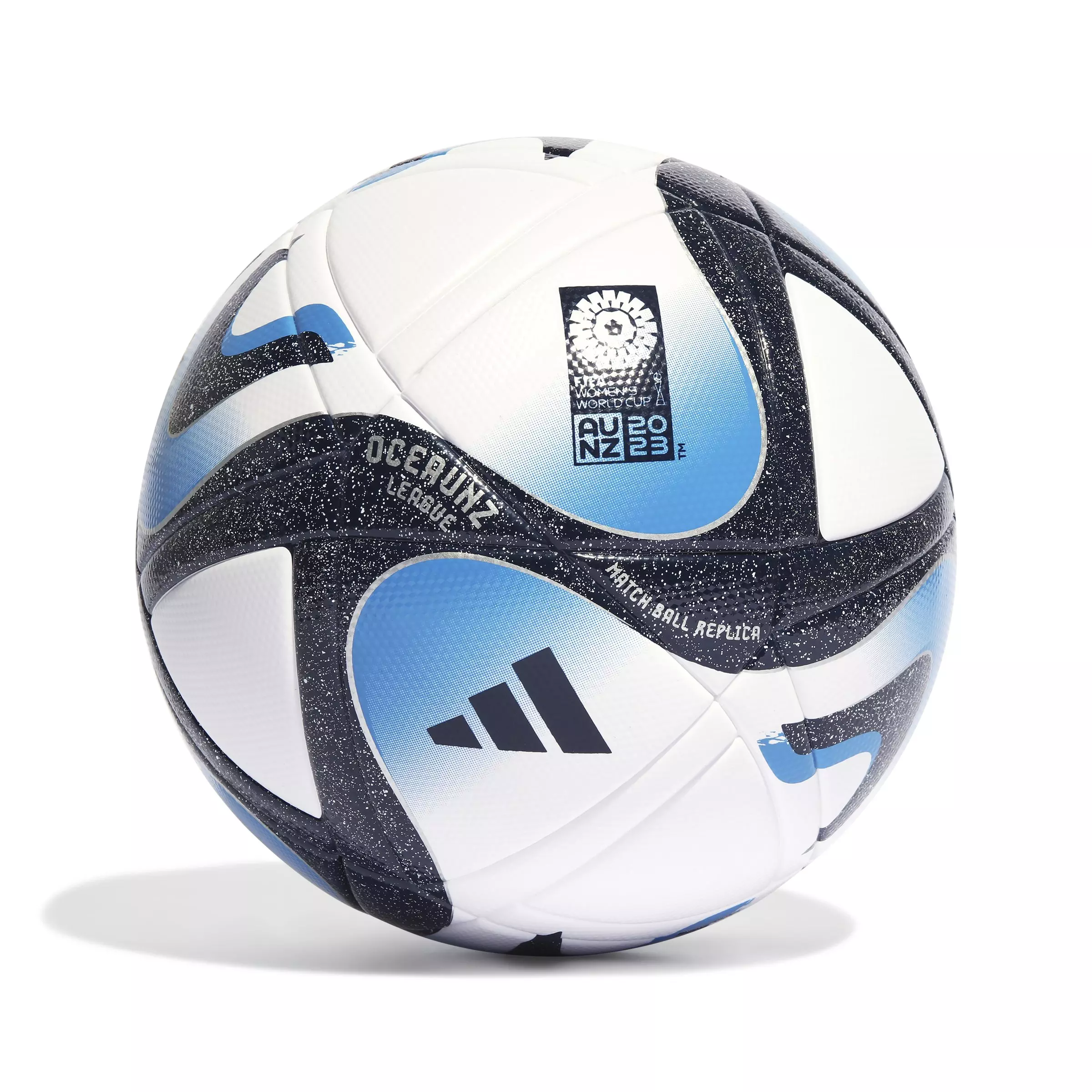 adidas Women's World Cup Oceaunz League Soccer Ball - WHITE/BLUE