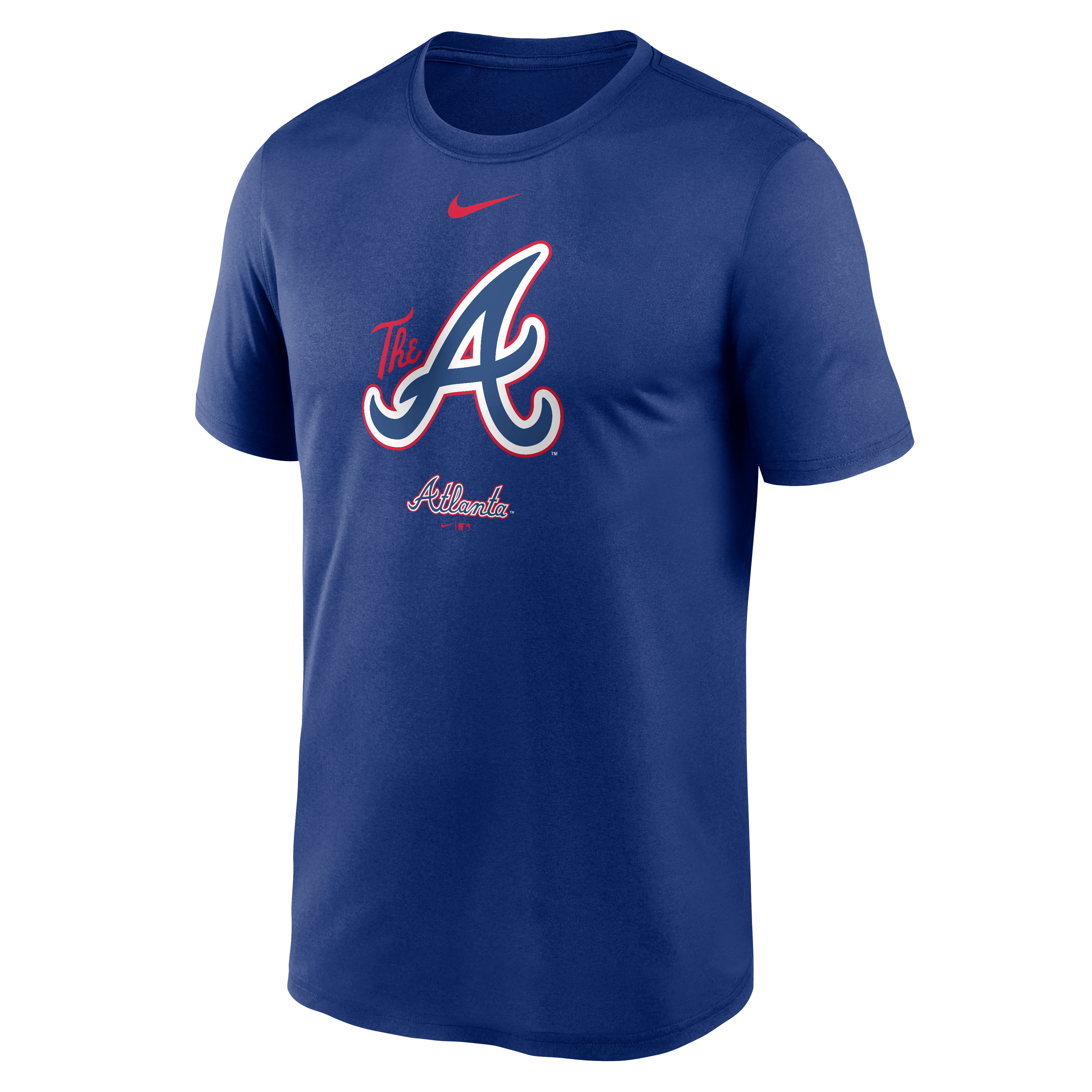 Nike Men's Atlanta Braves '22-'23 City Connect Logo Short Sleeve Tee - BLACK Thumbnail View 1