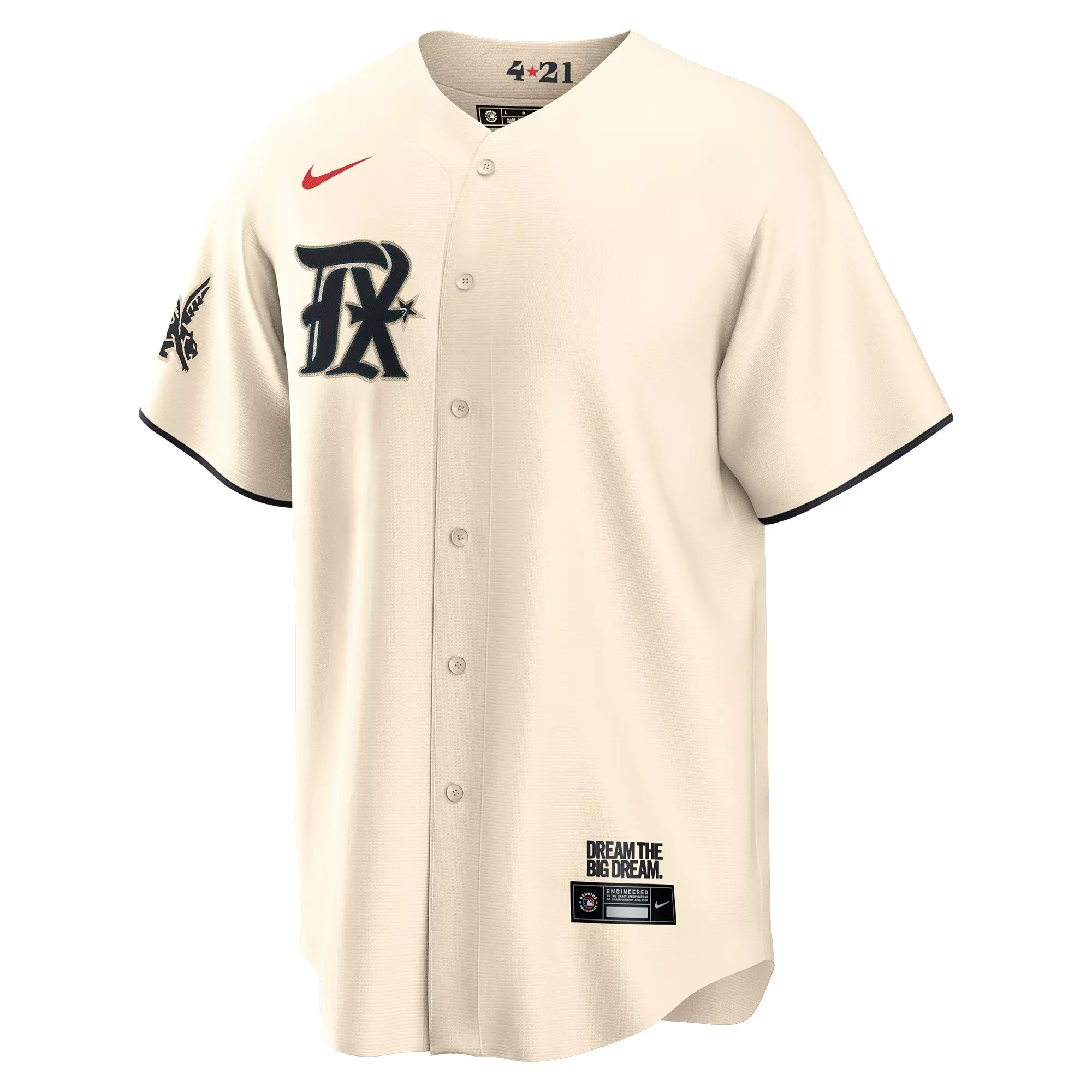 Nike Men's Texas Rangers '22-'23 City Connect Game Jersey - BLACK