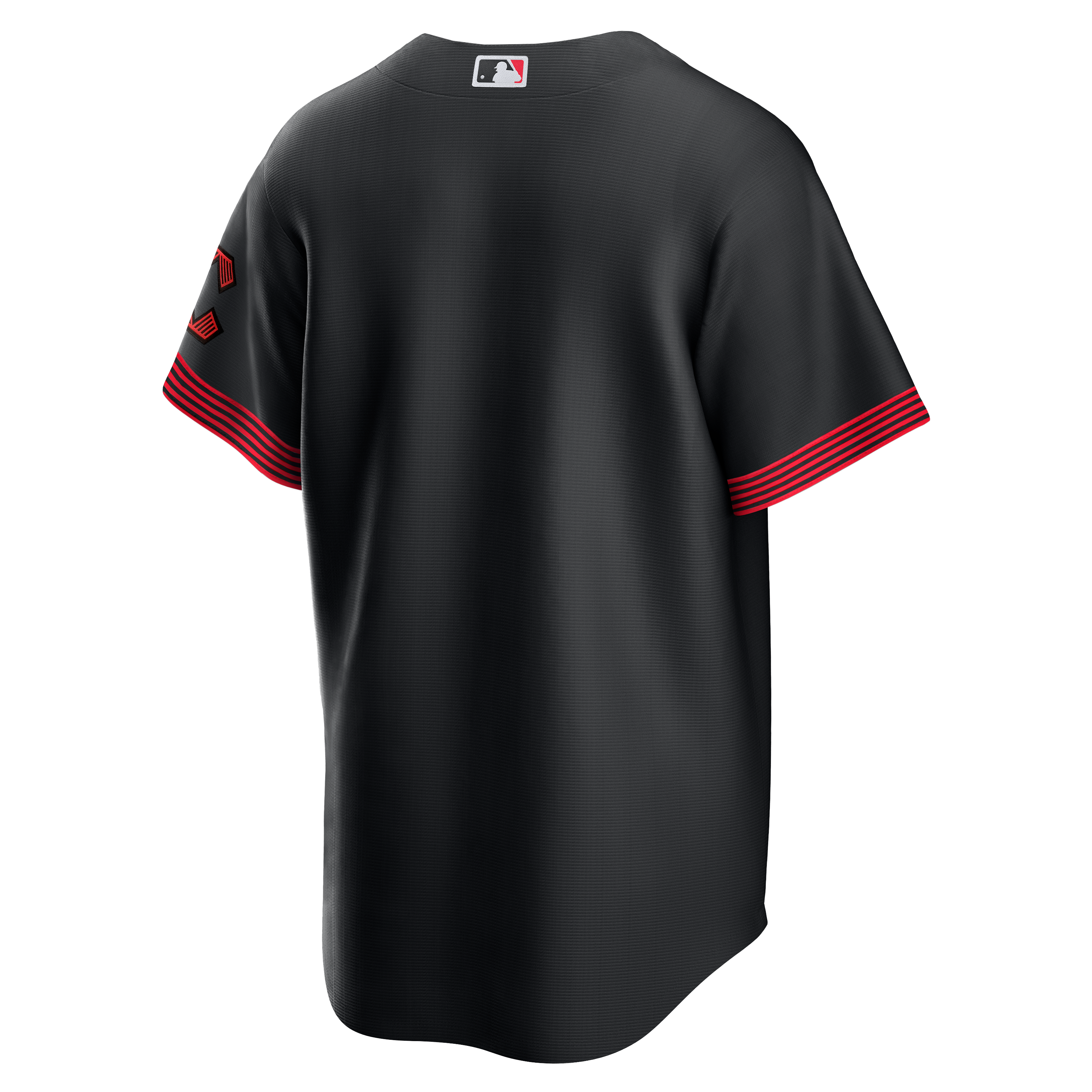 Nike Men's Cincinnati Reds '23 City Connect Game Jersey - BLACK Thumbnail View 2