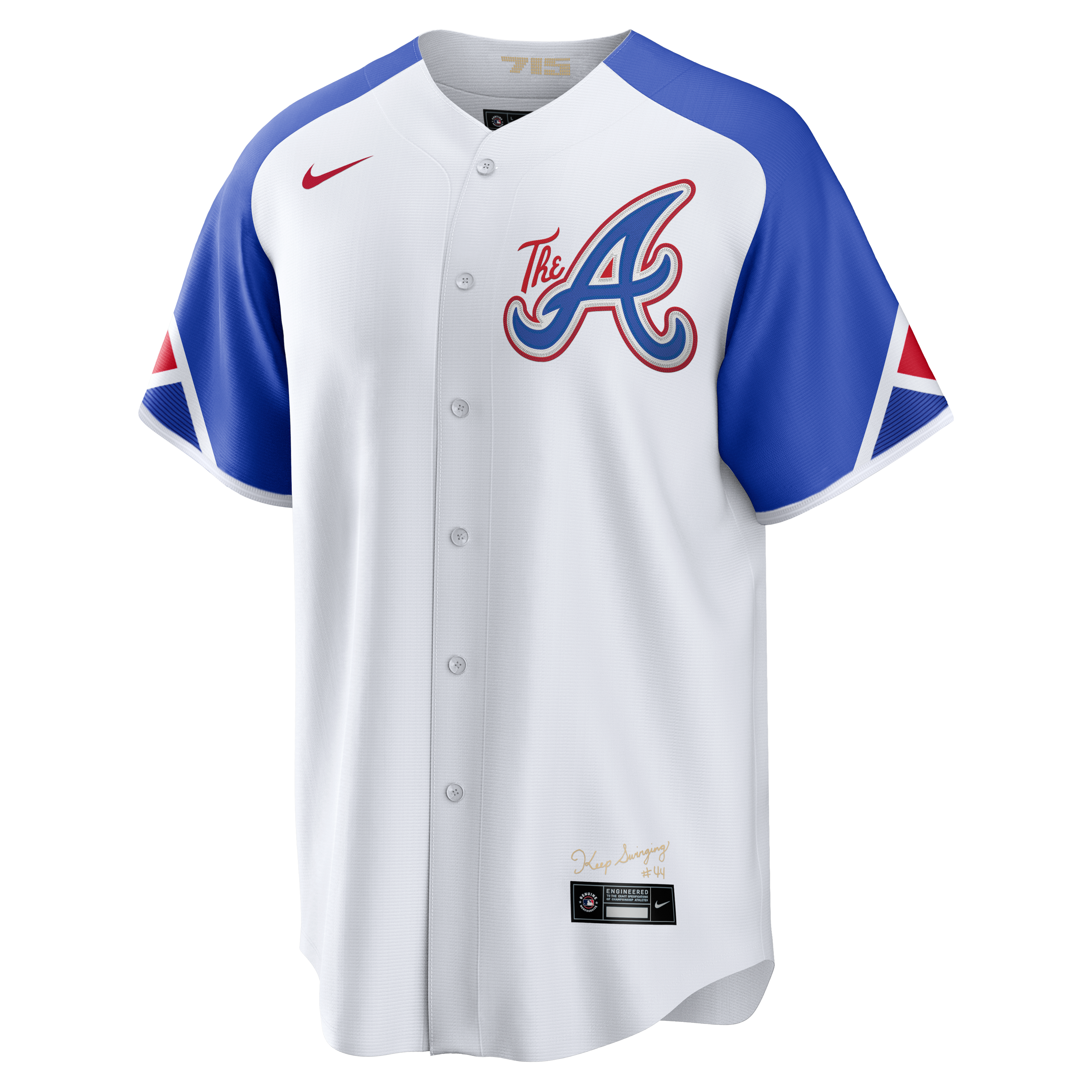 Nike Men's Atlanta Braves '22-'23 City Connect Game Jersey - BLACK Thumbnail View 1