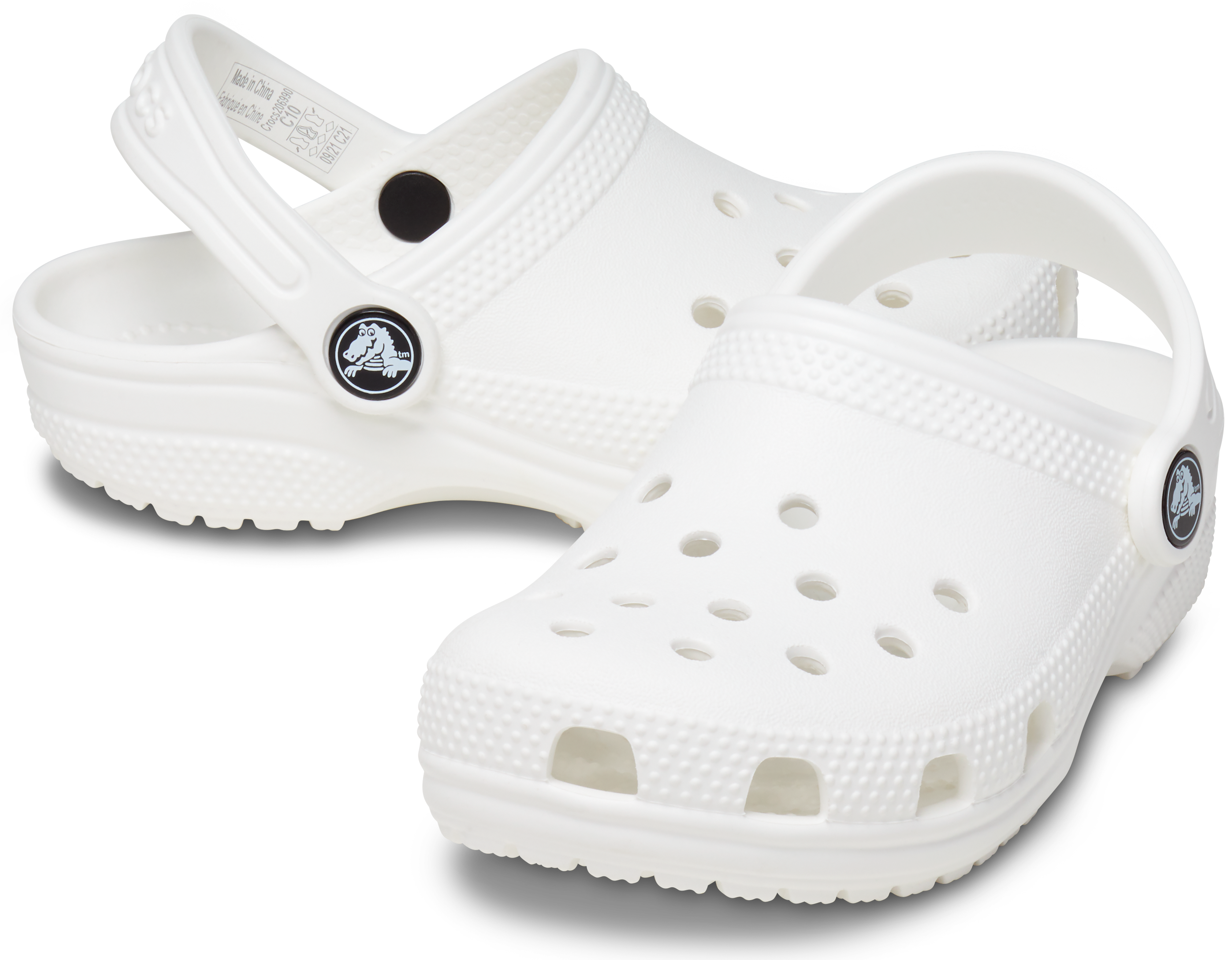 White crocs size 4 deals big kid