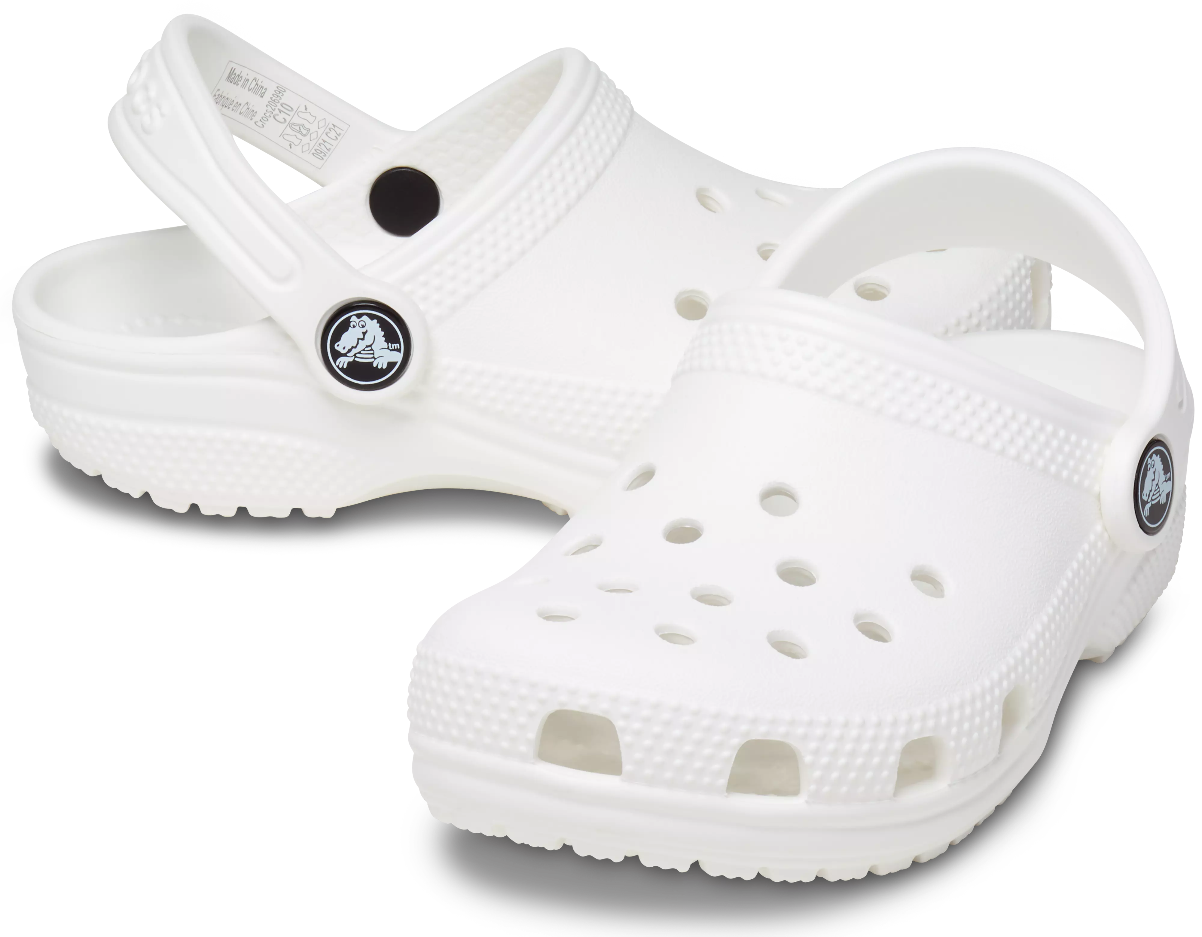 Crocs Classic "White" Toddler Kids' Clog - WHITE