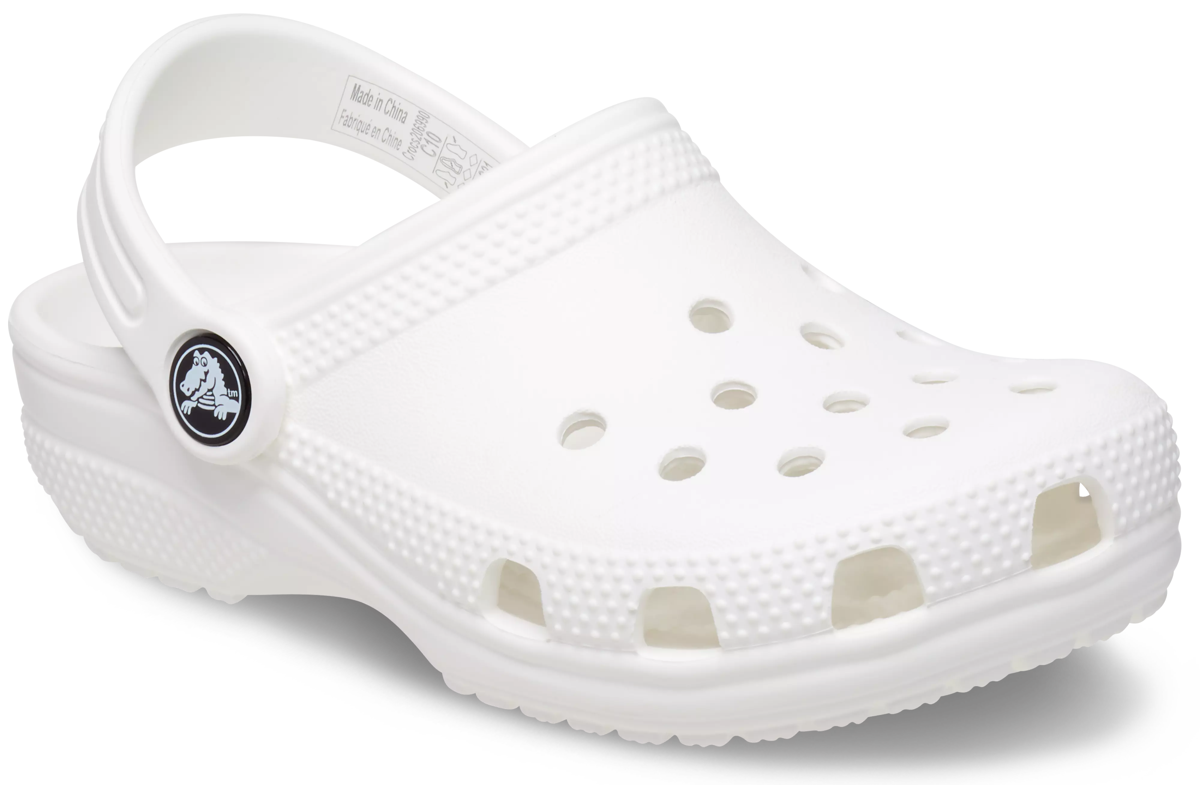Crocs Classic "White" Toddler Kids' Clog - WHITE