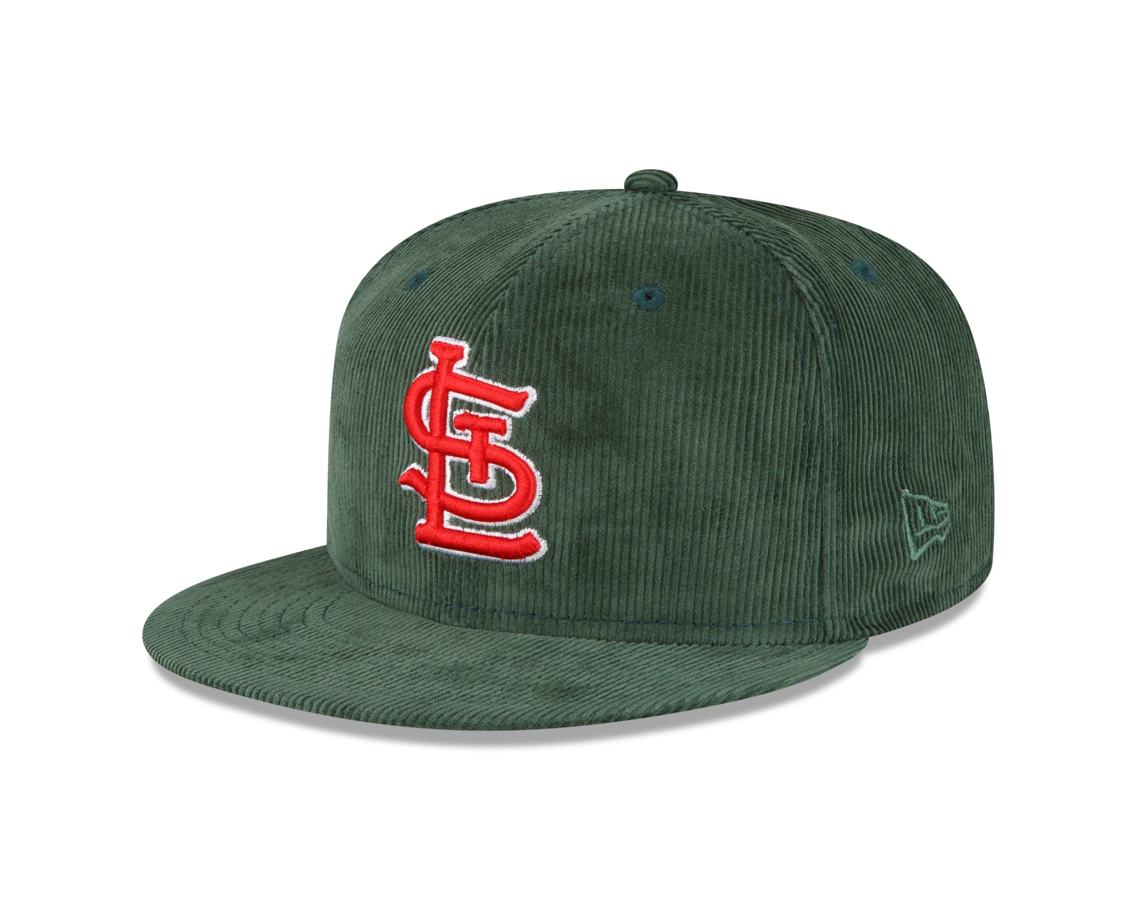 New Era St. Louis Cardinals Seasonal Corduroy 9FIFTY Snapback Hat - DK GREEN