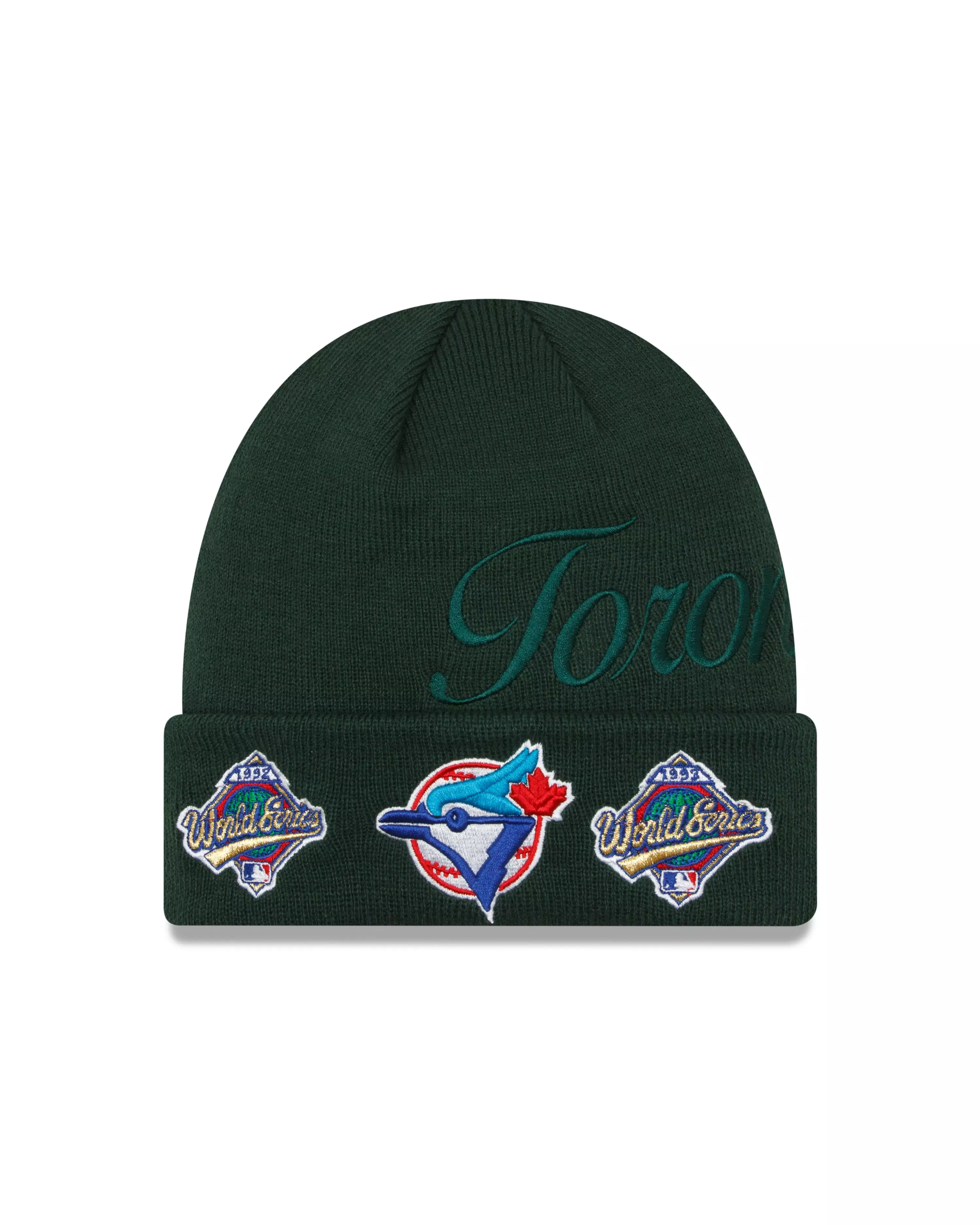 New Era Toronto Blue Jays World Series 1992 Knit Hat - DK GREEN