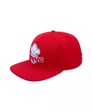 Pro Standard Texas Rangers Retro Snapback Hat - Red