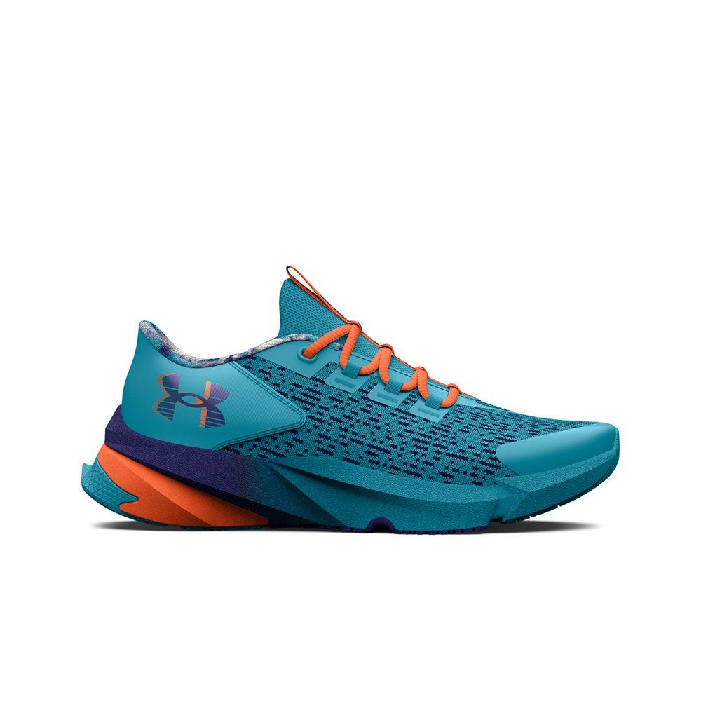 Under armour shoes on sale blue and orange