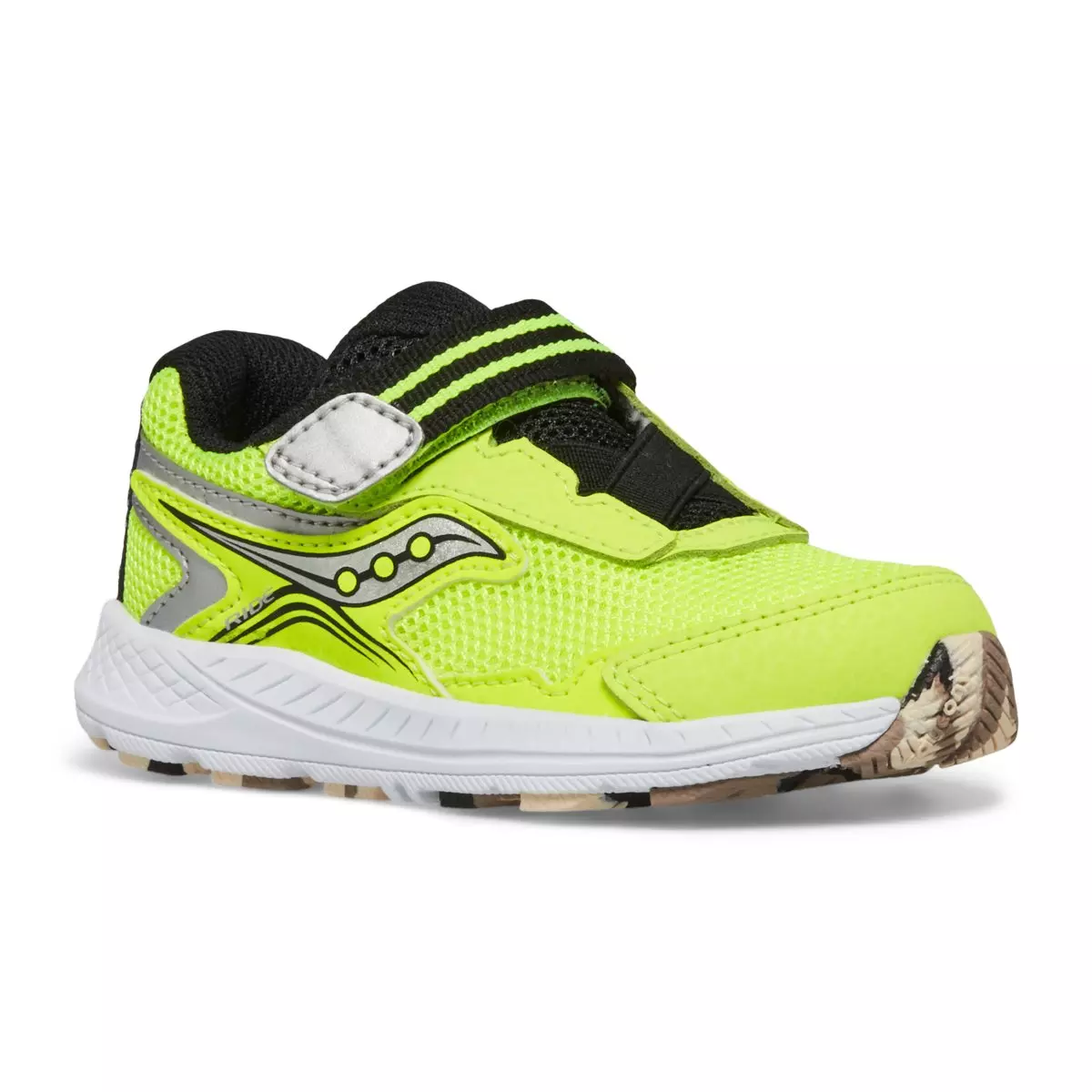 Saucony Ride 10 Jr "Citron/Grey" Toddler Boys' Running Shoe - CITRON/GREY