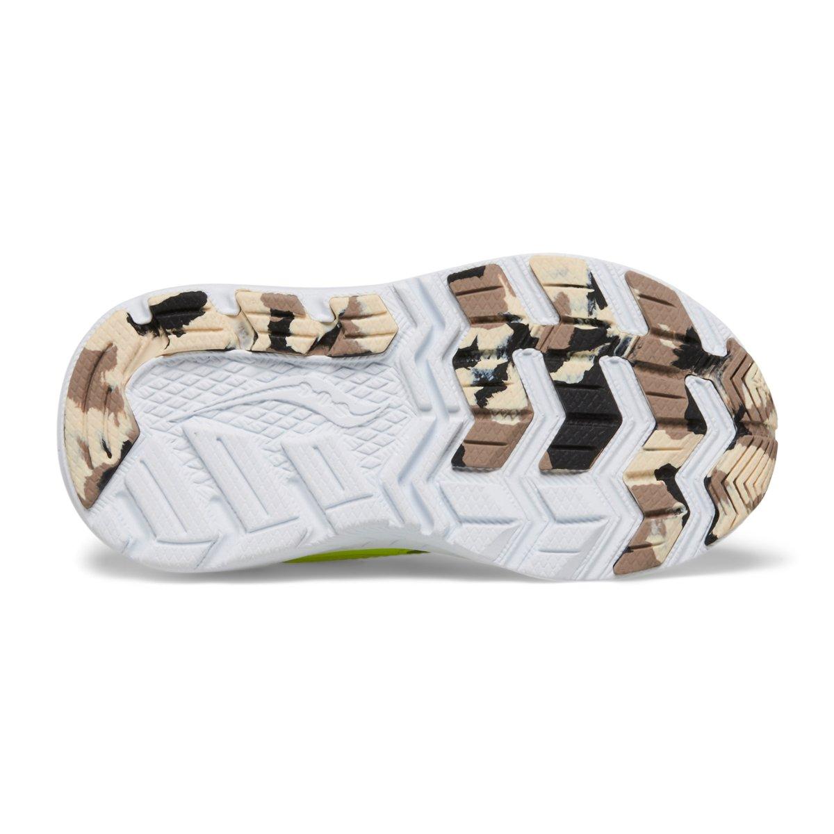 Saucony Ride 10 Jr "Citron/Grey" Toddler Boys' Running Shoe - CITRON/GREY Thumbnail View 5