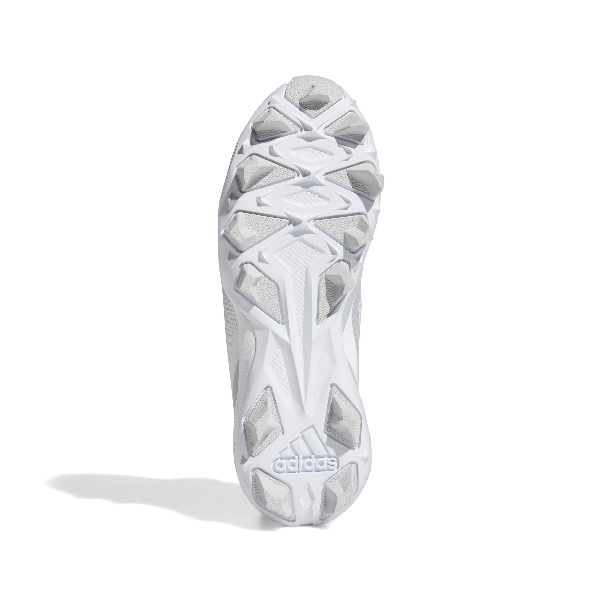 adidas Icon 7 Mid "Ftwr White/Light Grey" Preschool Boys' Baseball Cleat - GREY/WHITE Thumbnail View 5