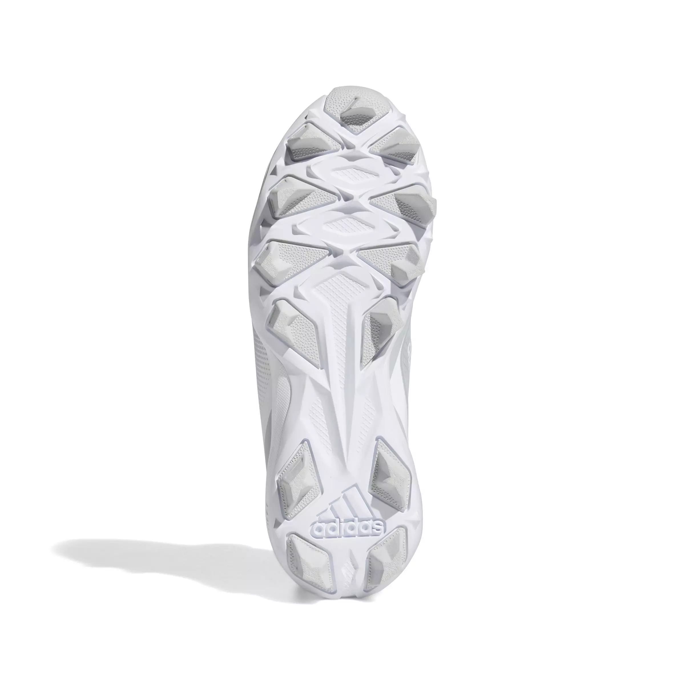 adidas Icon 7 Mid "Ftwr White/Light Grey" Preschool Boys' Baseball Cleat - GREY/WHITE