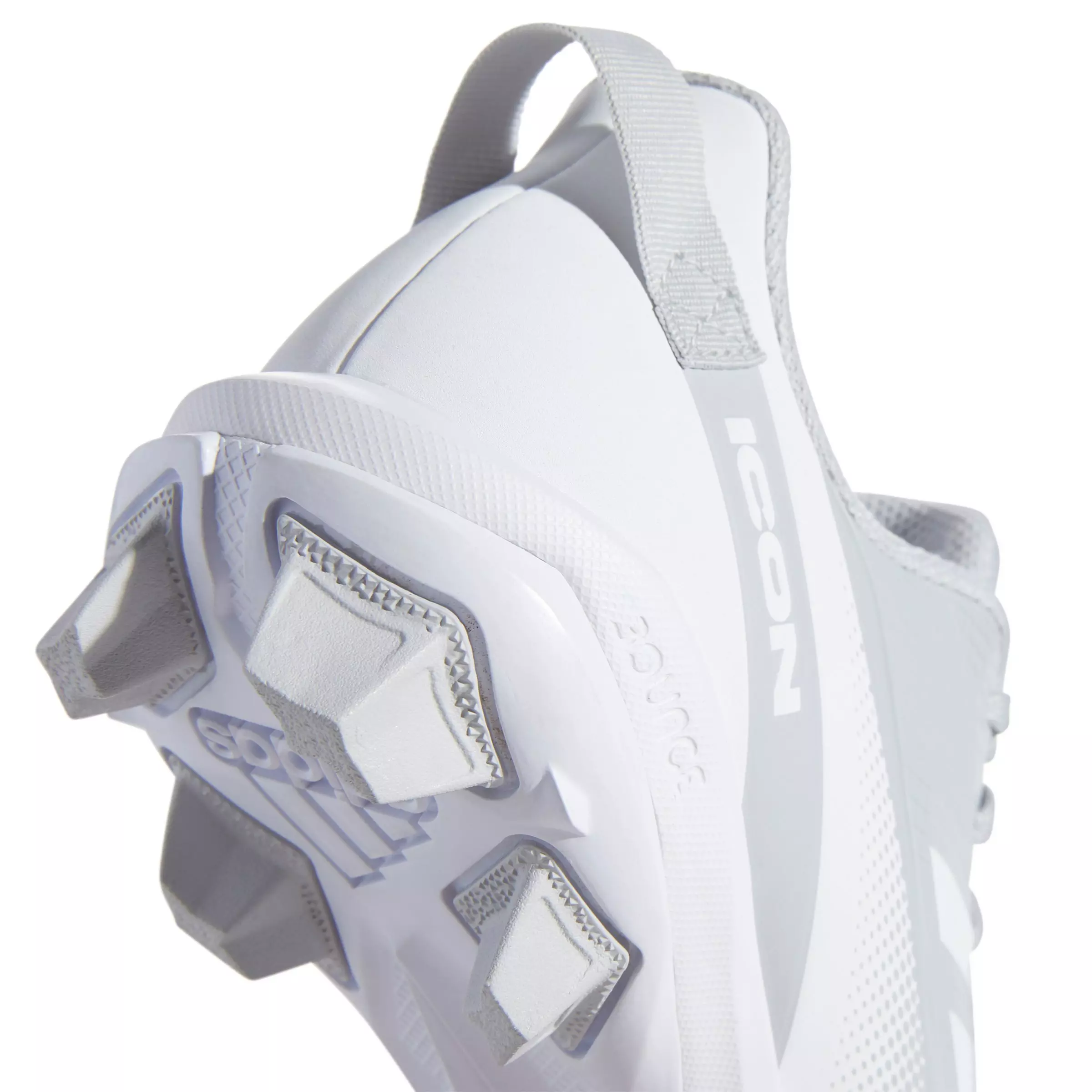 adidas Icon 7 Mid "Ftwr White/Light Grey" Preschool Boys' Baseball Cleat - GREY/WHITE