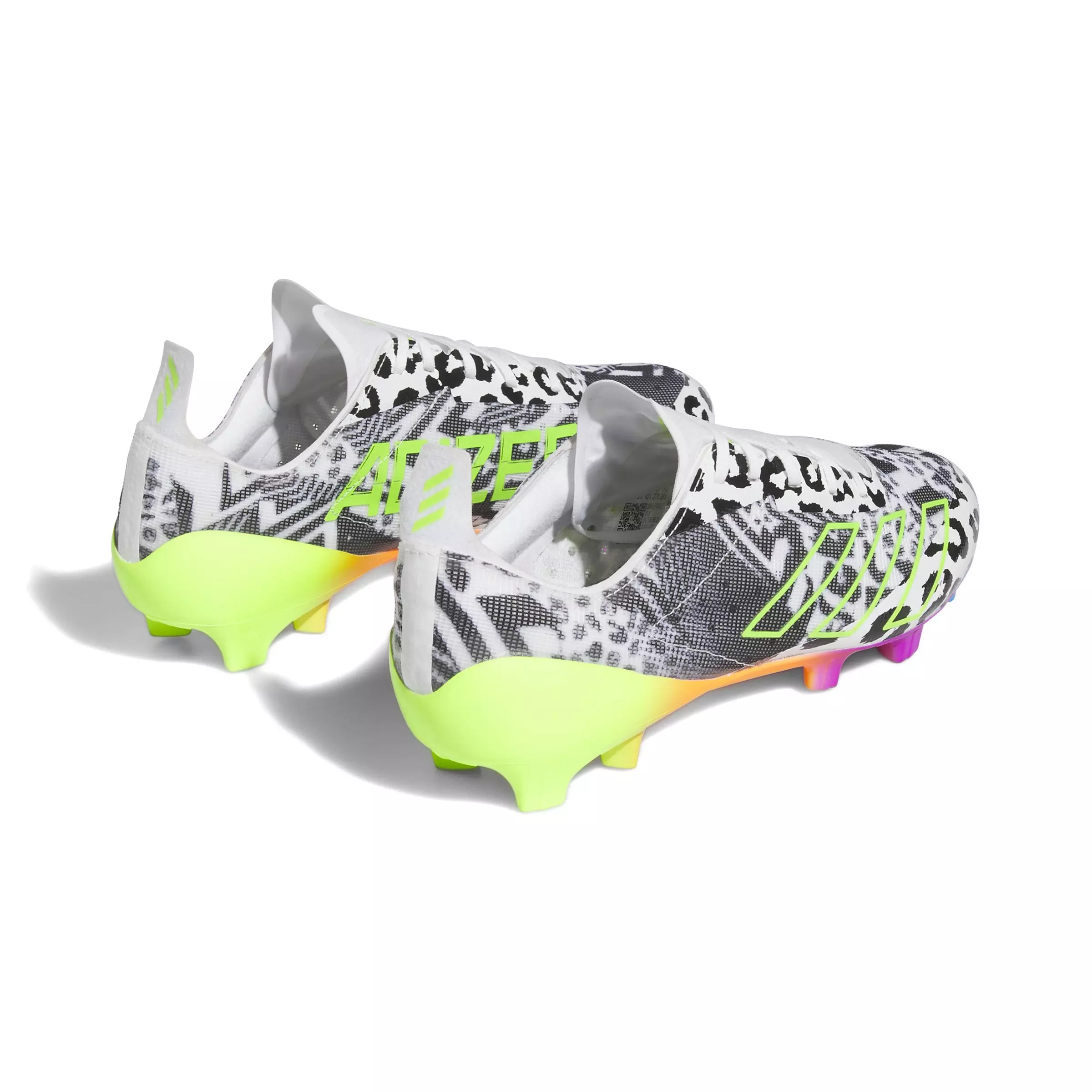 adidas Adizero 40 "Cloud White/Team Solar Green/Core Black" Men's Football Cleat - WHITE/MULTI
