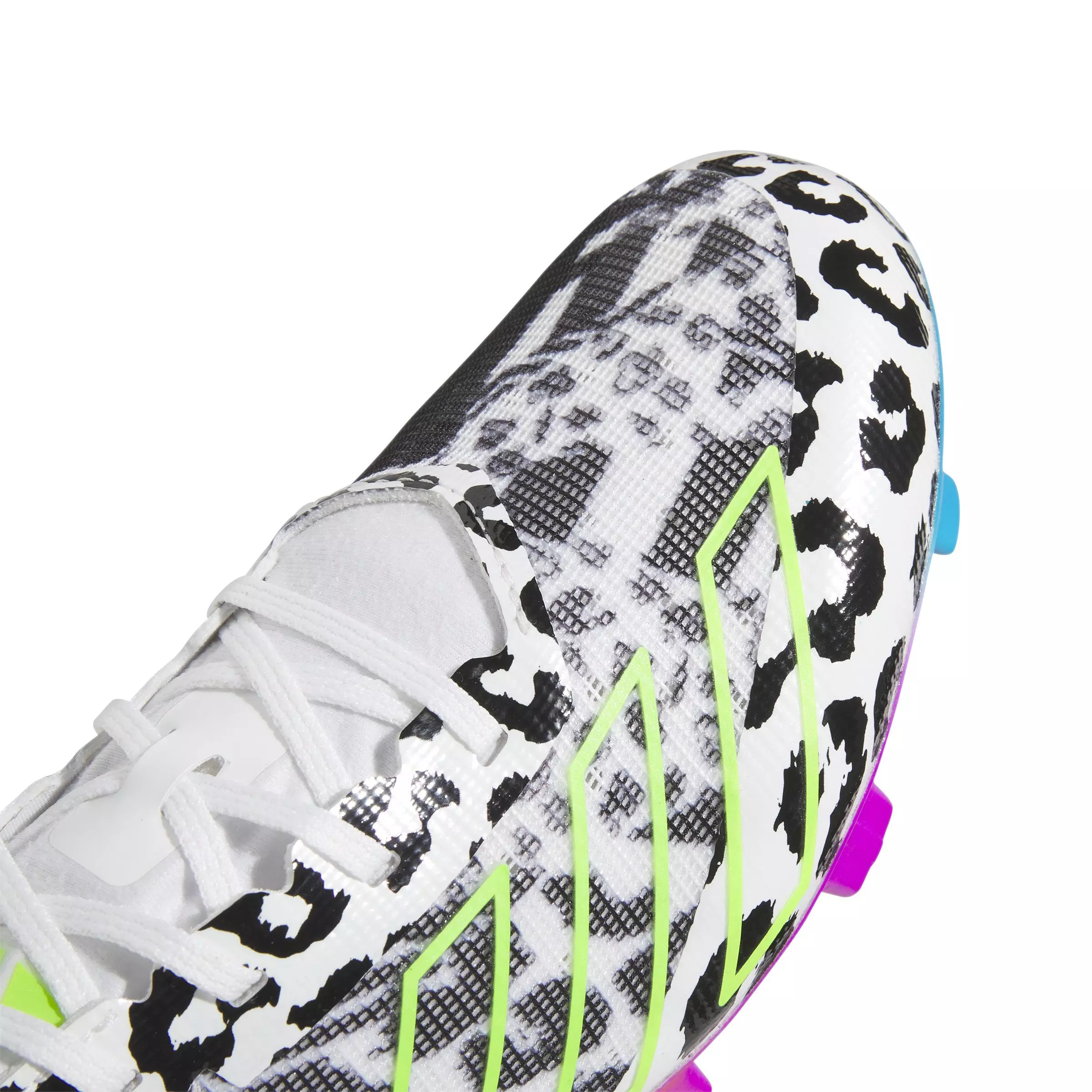 adidas Adizero 40 "Cloud White/Team Solar Green/Core Black" Men's Football Cleat - WHITE/MULTI