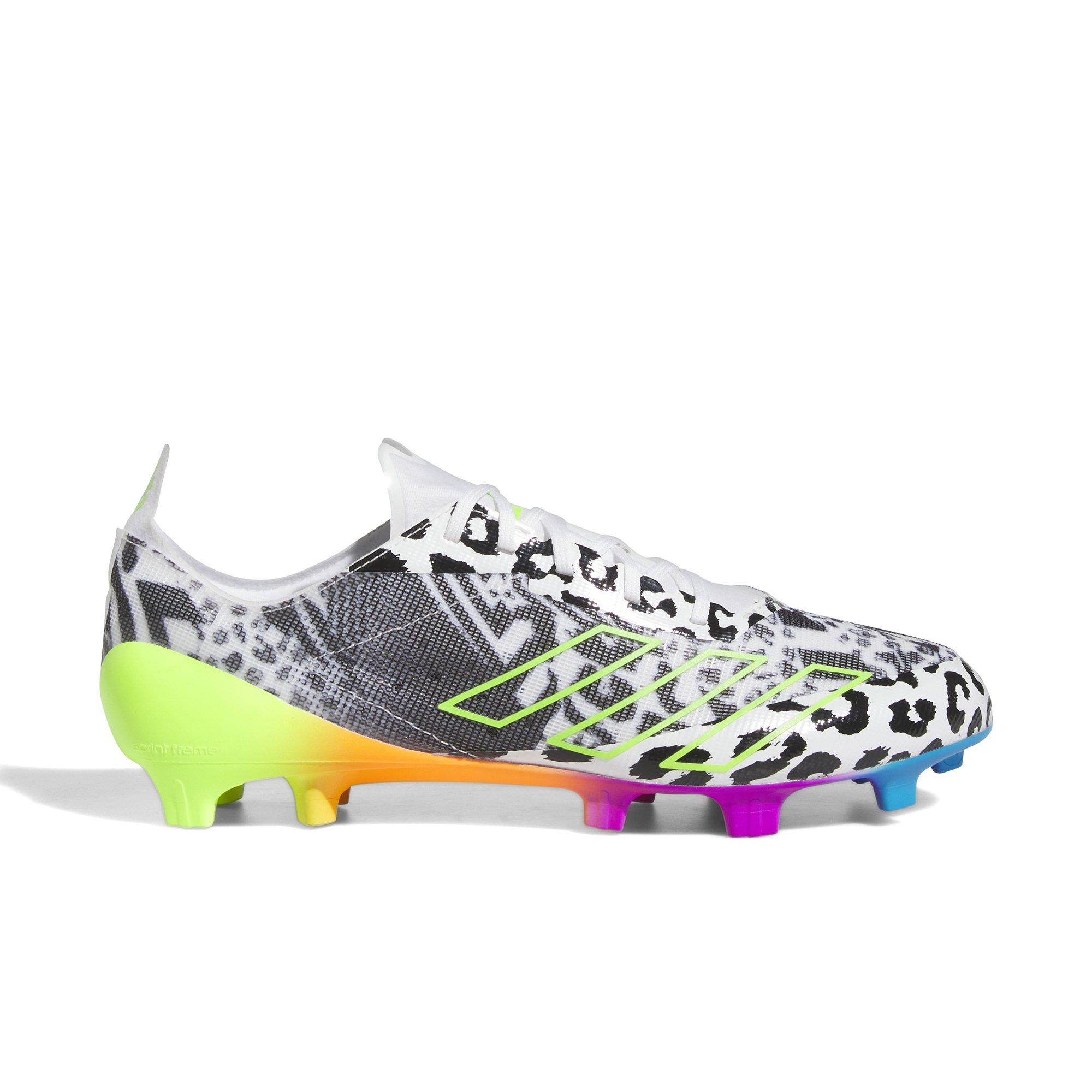 adidas Adizero 40 "Cloud White/Team Solar Green/Core Black" Men's Football Cleat - WHITE/MULTI Thumbnail View 1
