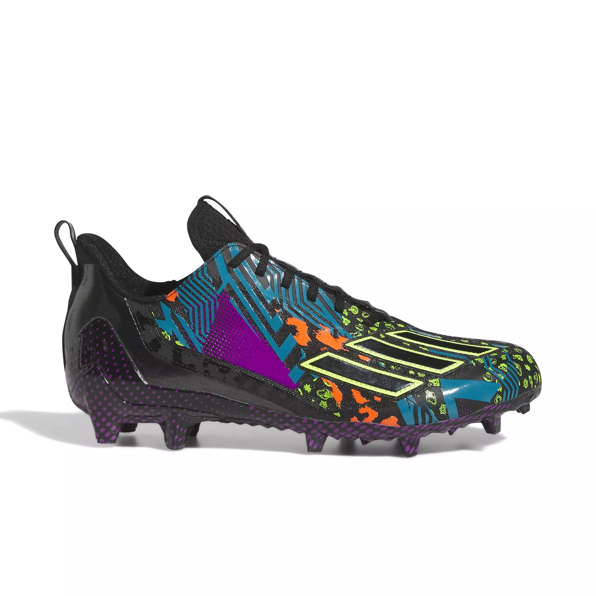 adidas Adizero "Mismatch Black" Men's Football Cleat - BLACK/MULTI