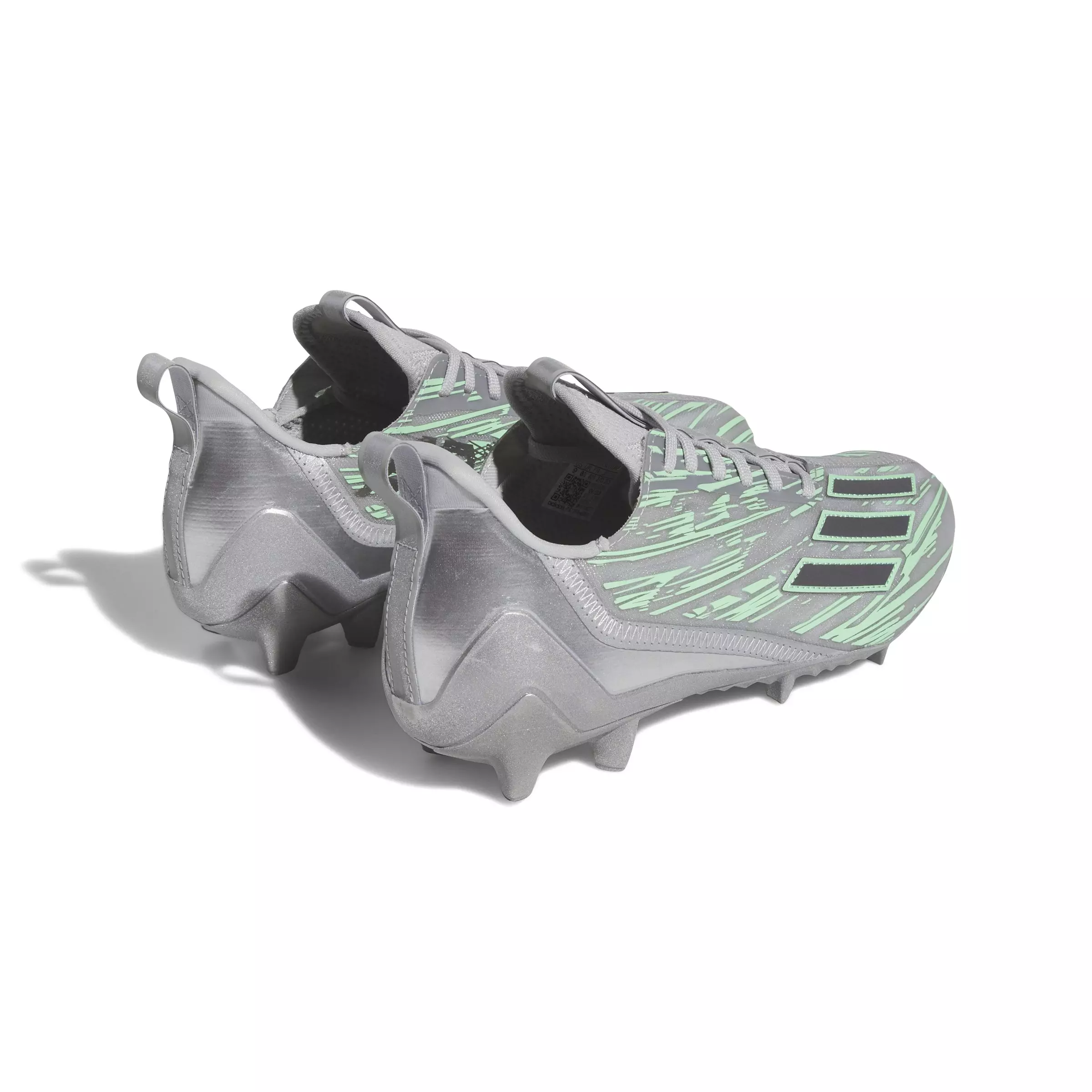 adidas Adizero 12.0 Flash "Grey/Teal" Men's Football Cleat - GREY/TEAL