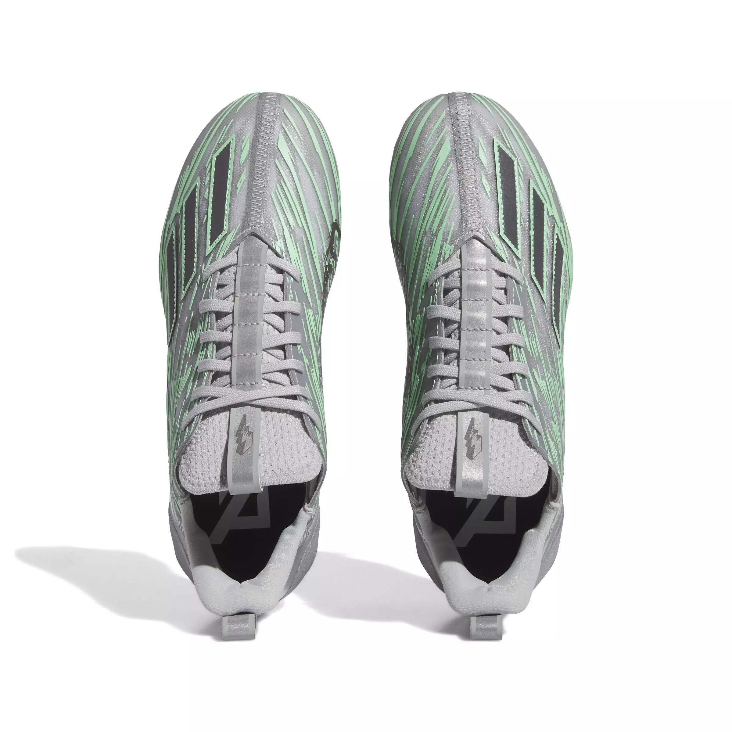adidas Adizero 12.0 Flash "Grey/Teal" Men's Football Cleat - GREY/TEAL