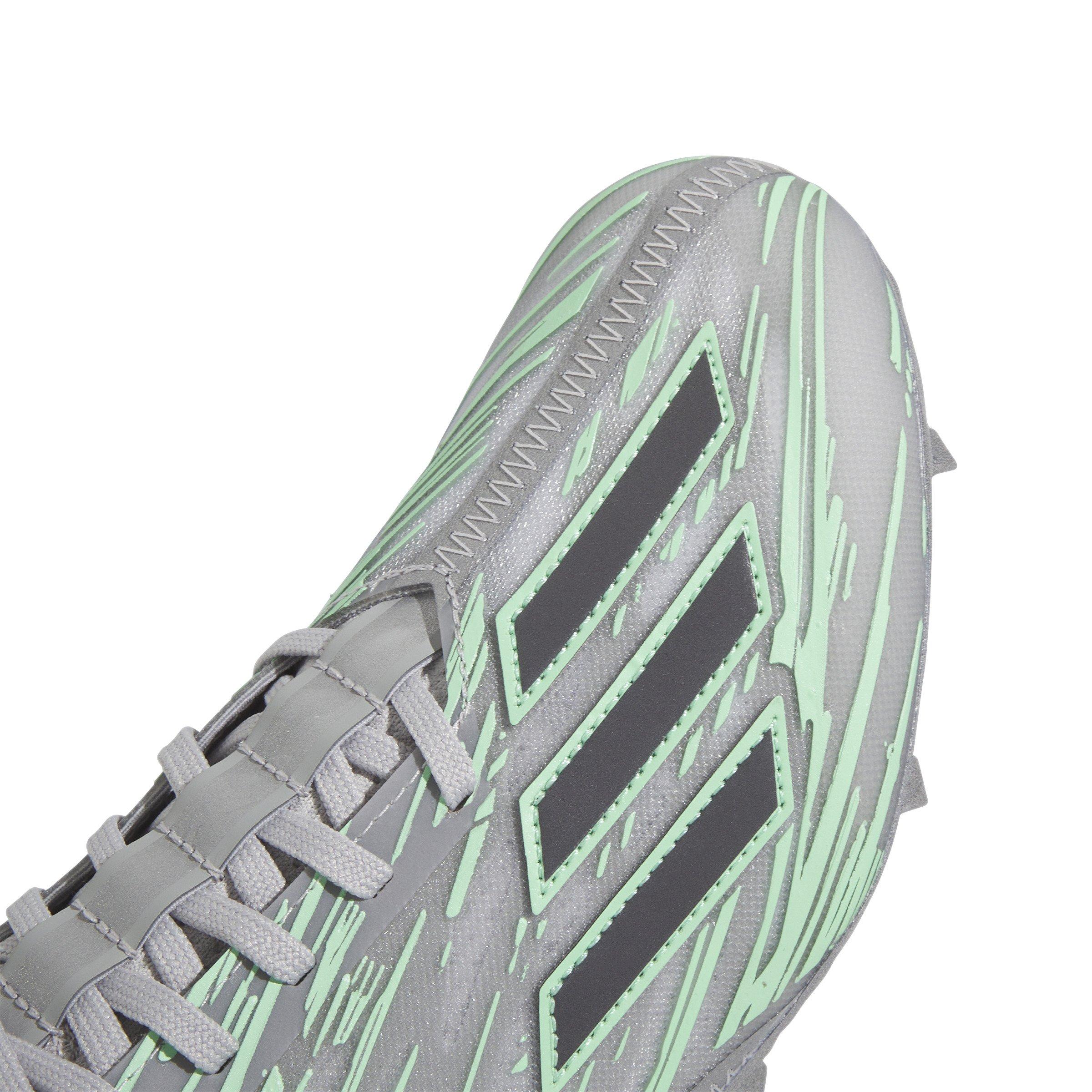adidas Adizero 12.0 Flash "Grey/Teal" Men's Football Cleat - GREY/TEAL Thumbnail View 8