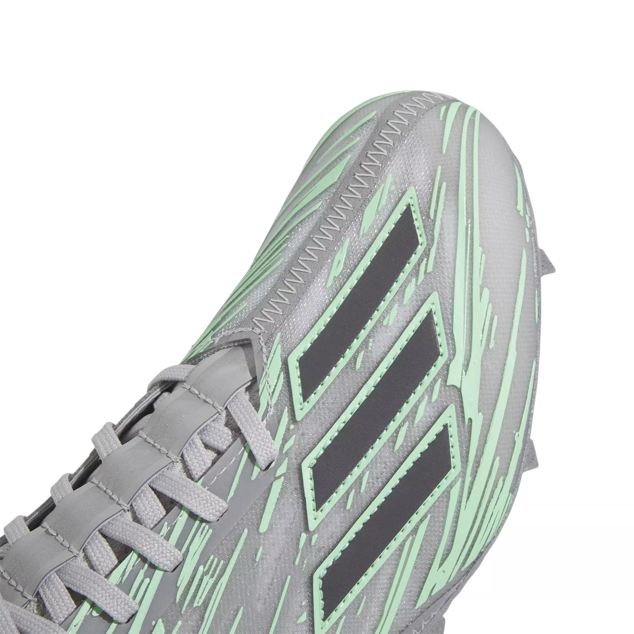 adidas Adizero 12.0 Flash "Grey/Teal" Men's Football Cleat - GREY/TEAL