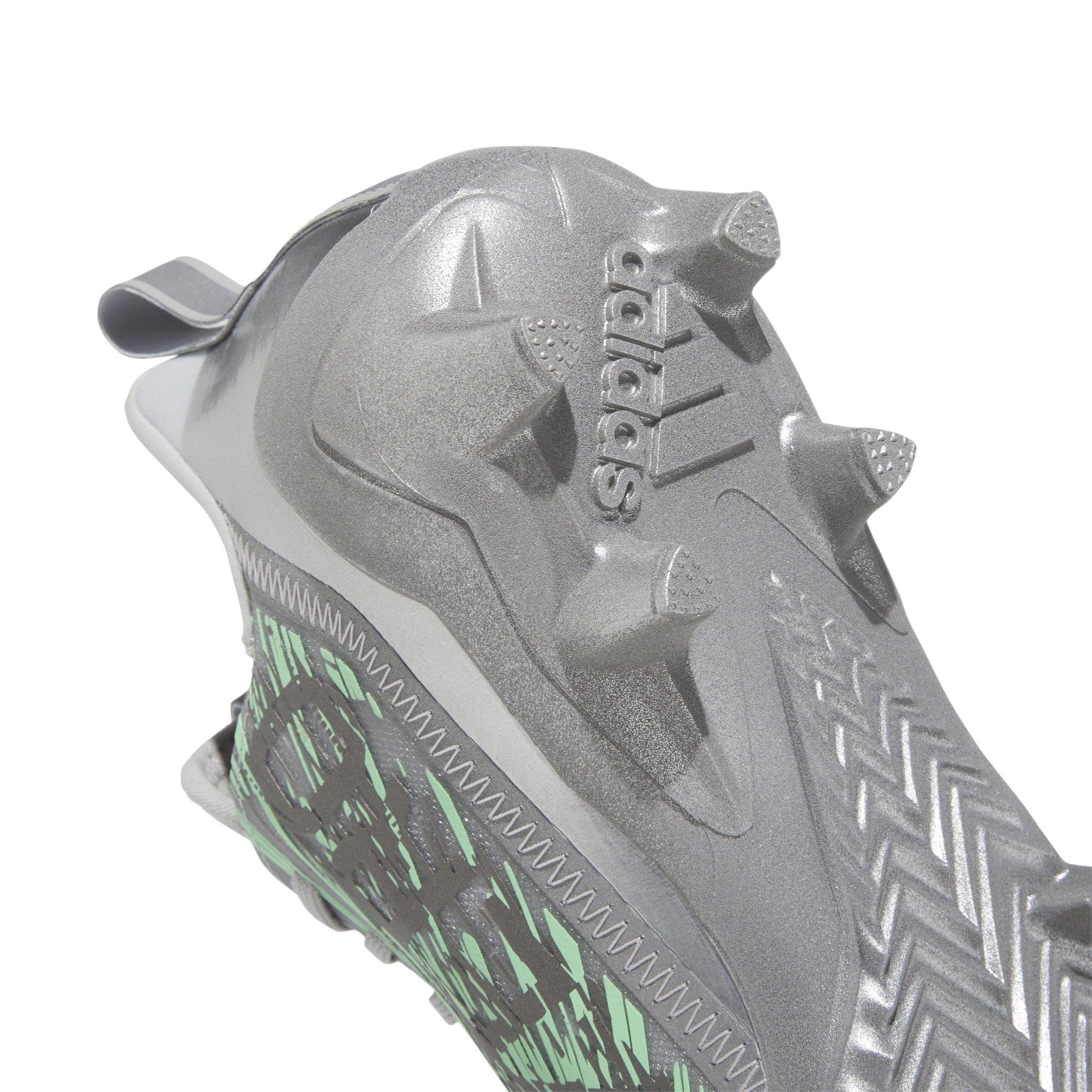 adidas Adizero 12.0 Flash "Grey/Teal" Men's Football Cleat - GREY/TEAL Thumbnail View 9