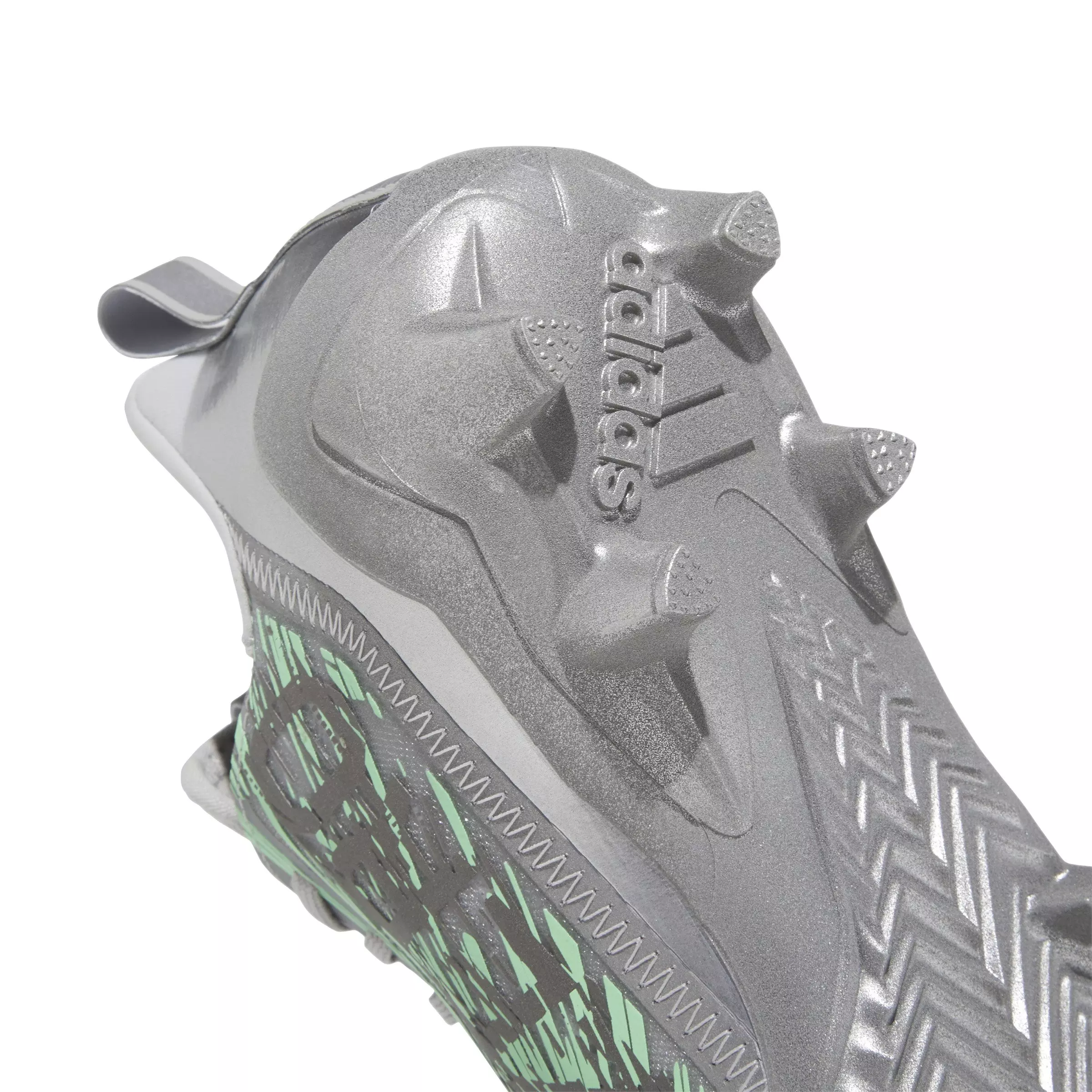 adidas Adizero 12.0 Flash "Grey/Teal" Men's Football Cleat - GREY/TEAL