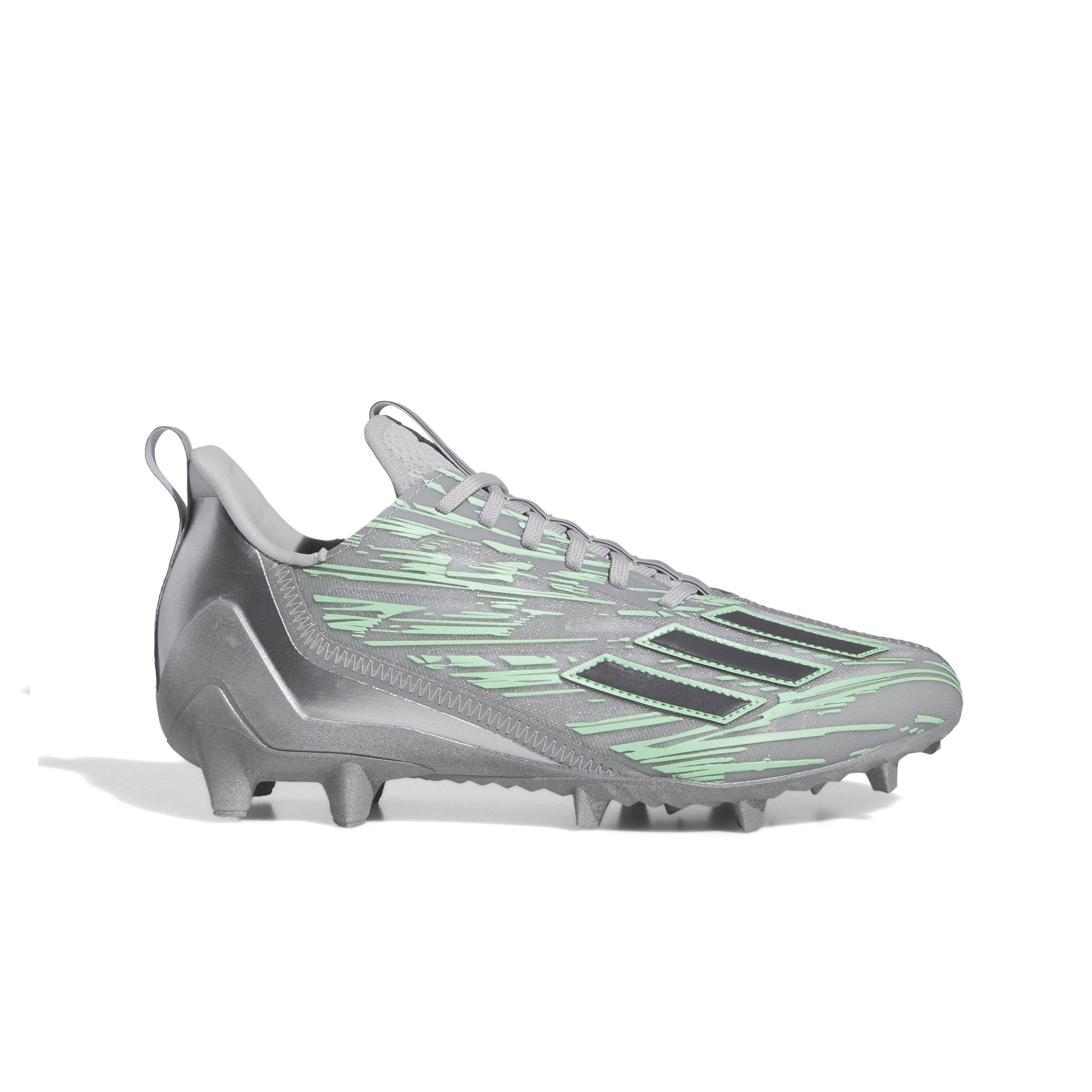 adidas Adizero 12.0 Flash "Grey/Teal" Men's Football Cleat - GREY/TEAL Thumbnail View 1