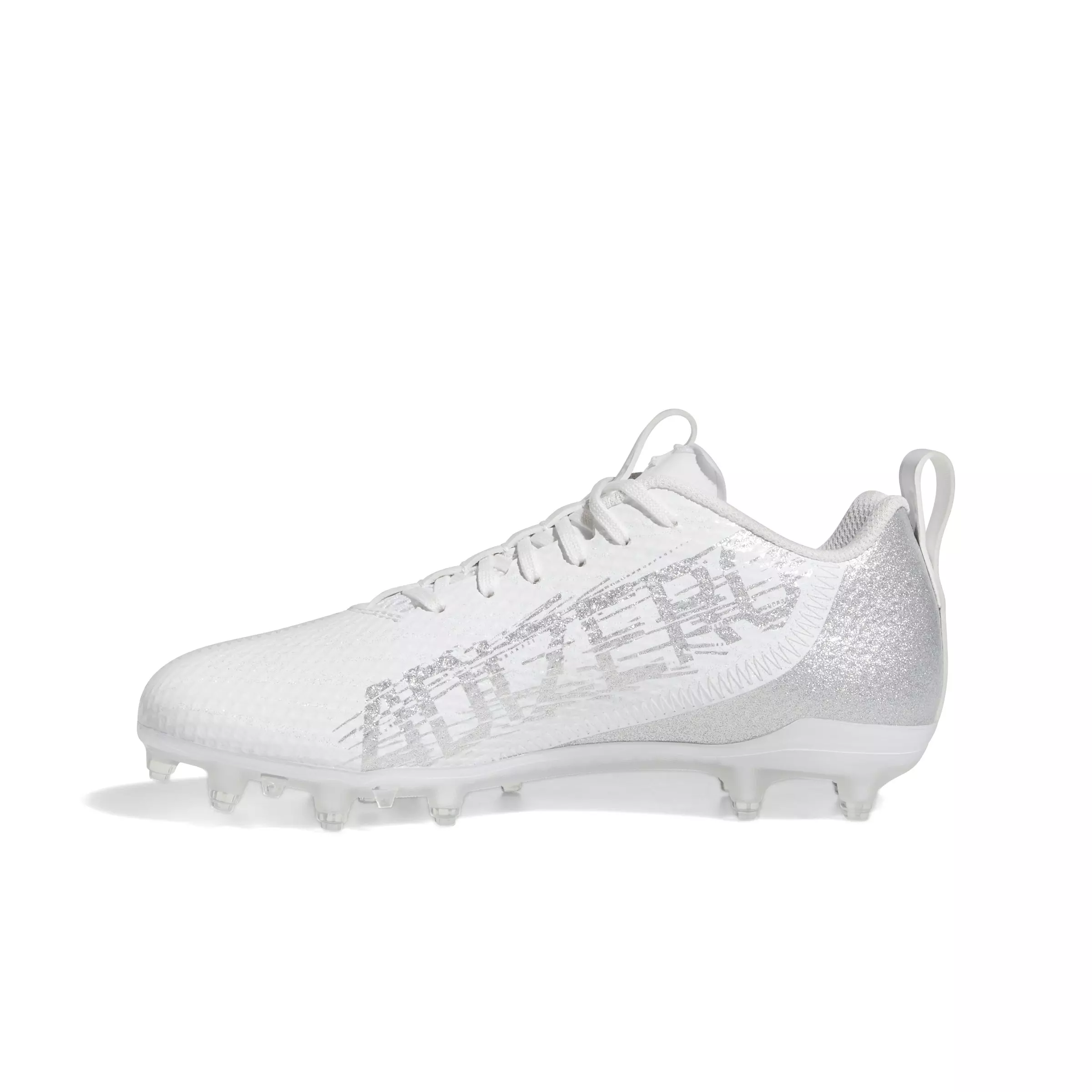 adidas Adizero Spark "Cloud White/Silver Metallic" Grade School Boys' Football Cleat - WHITE/SILVER