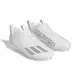 adidas Adizero Spark "Cloud White/Silver Metallic" Grade School Boys' Football Cleat - WHITE/SILVER Thumbnail View 3
