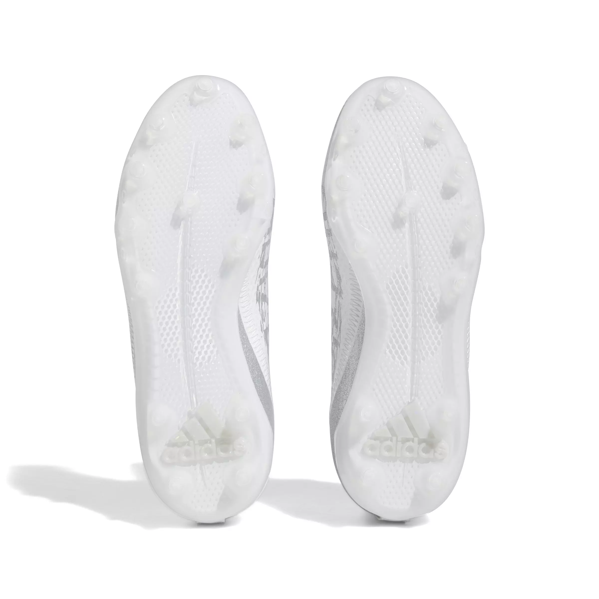 adidas Adizero Spark "Cloud White/Silver Metallic" Grade School Boys' Football Cleat - WHITE/SILVER