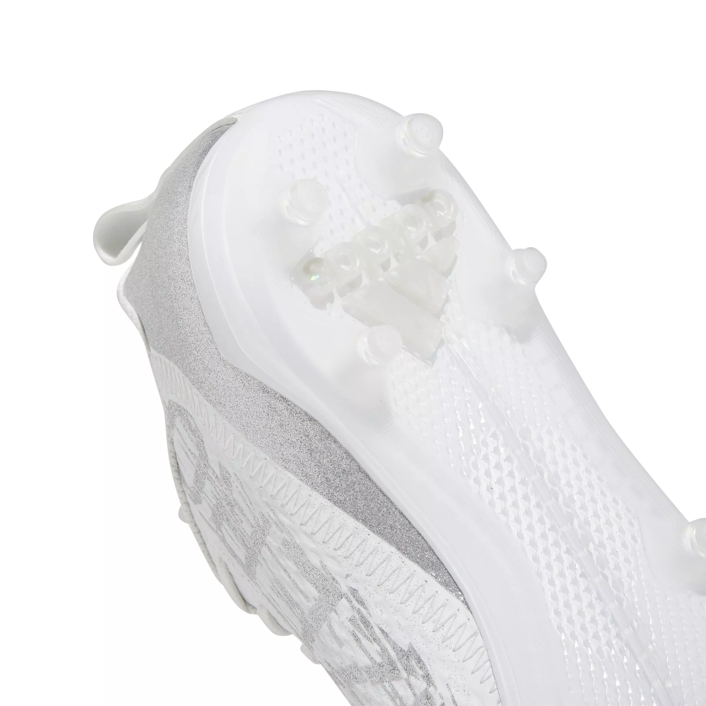 adidas Adizero Spark "Cloud White/Silver Metallic" Grade School Boys' Football Cleat - WHITE/SILVER