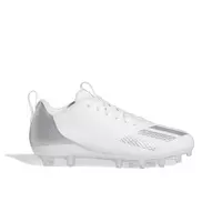 adidas Adizero Spark "Cloud White/Silver Metallic" Grade School Boys' Football Cleat - WHITE/SILVER