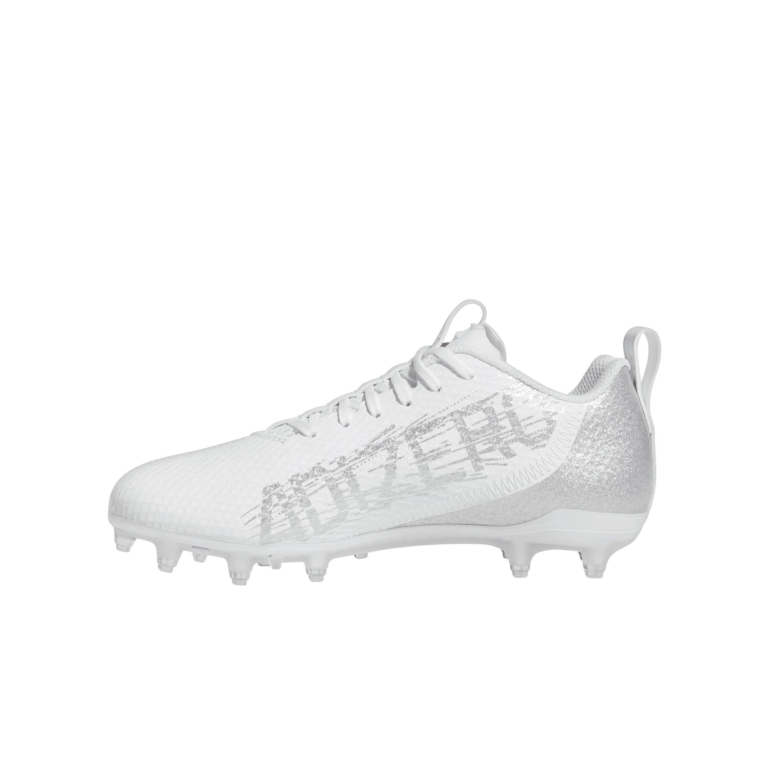 adidas adizero Spark Inline "Cloud White/Silver Metallic/Cloud White" Preschool Boys' Football Cleat