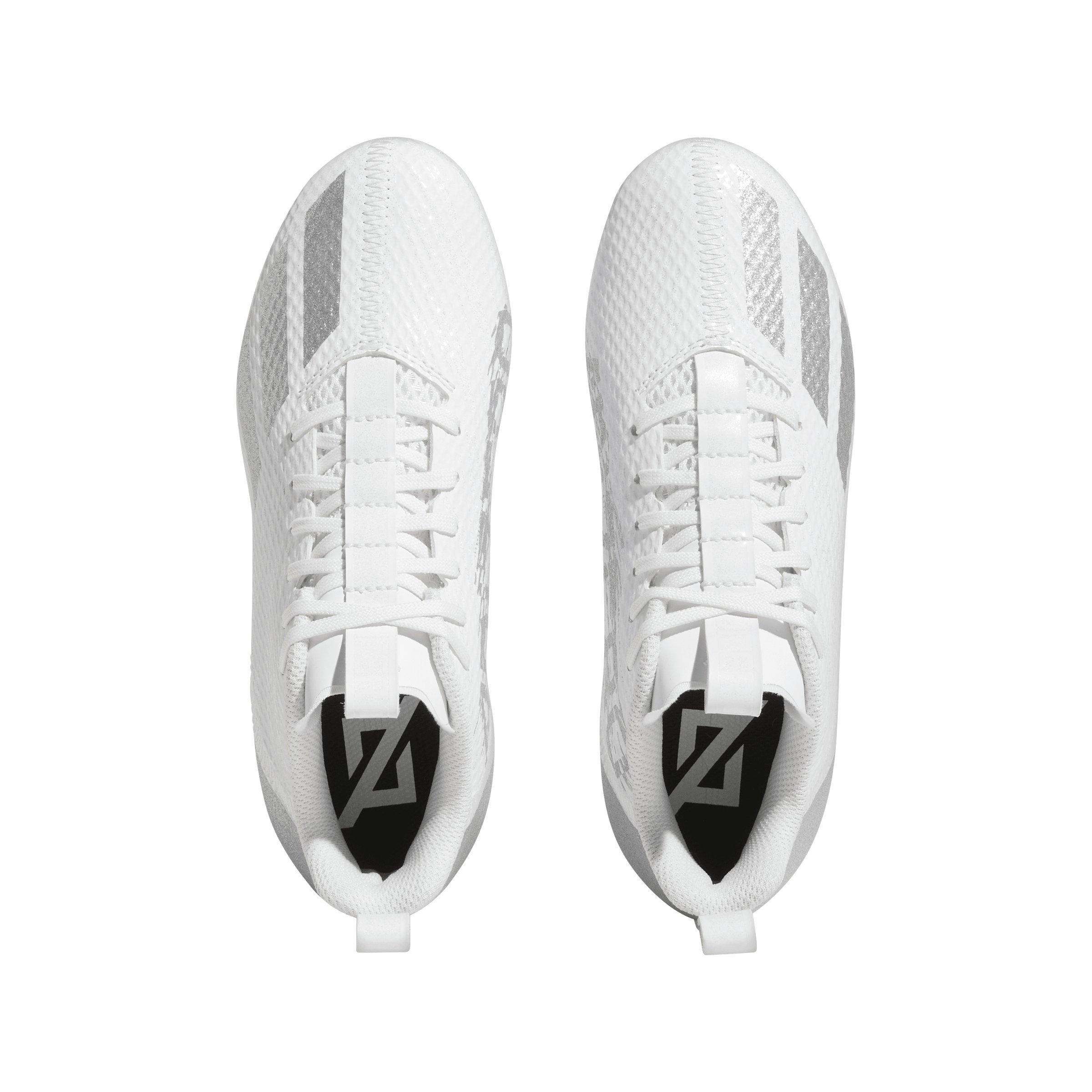adidas adizero Spark Inline "Cloud White/Silver Metallic/Cloud White" Preschool Boys' Football Cleat