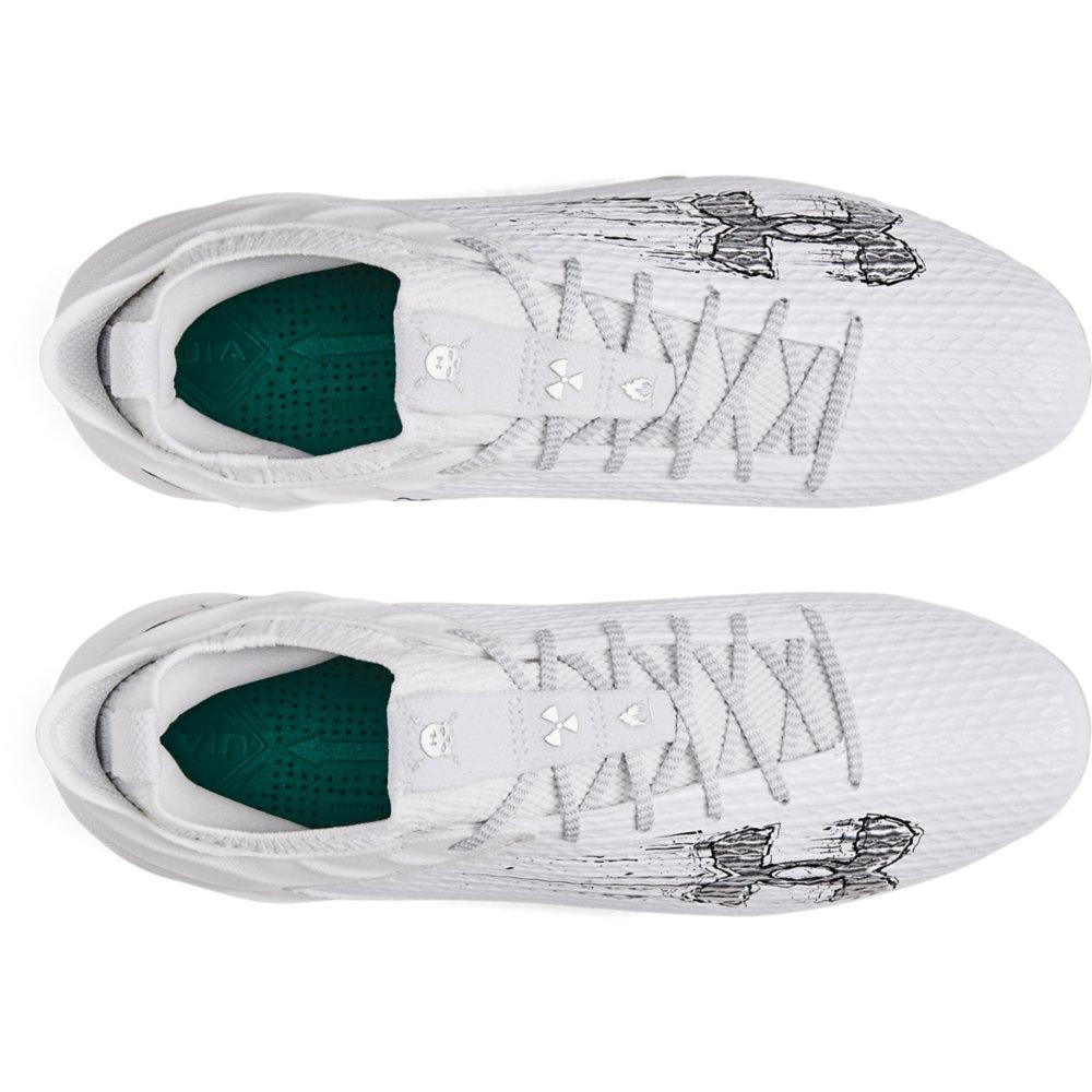 Under Armour Blur Smoke 2.0 "White" Men's Football Cleat - WHITE Thumbnail View 5