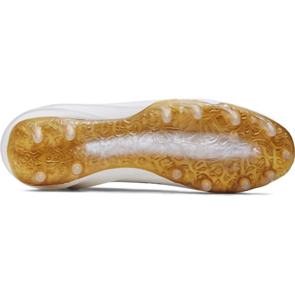 Under Armour Blur Smoke 2.0 "White/Metallic Gold" Men's Football Cleat - WHITE/GOLD Thumbnail View 4