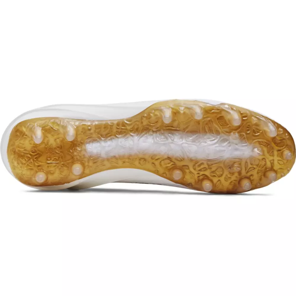 Under Armour Blur Smoke 2.0 "White/Metallic Gold" Men's Football Cleat - WHITE/GOLD