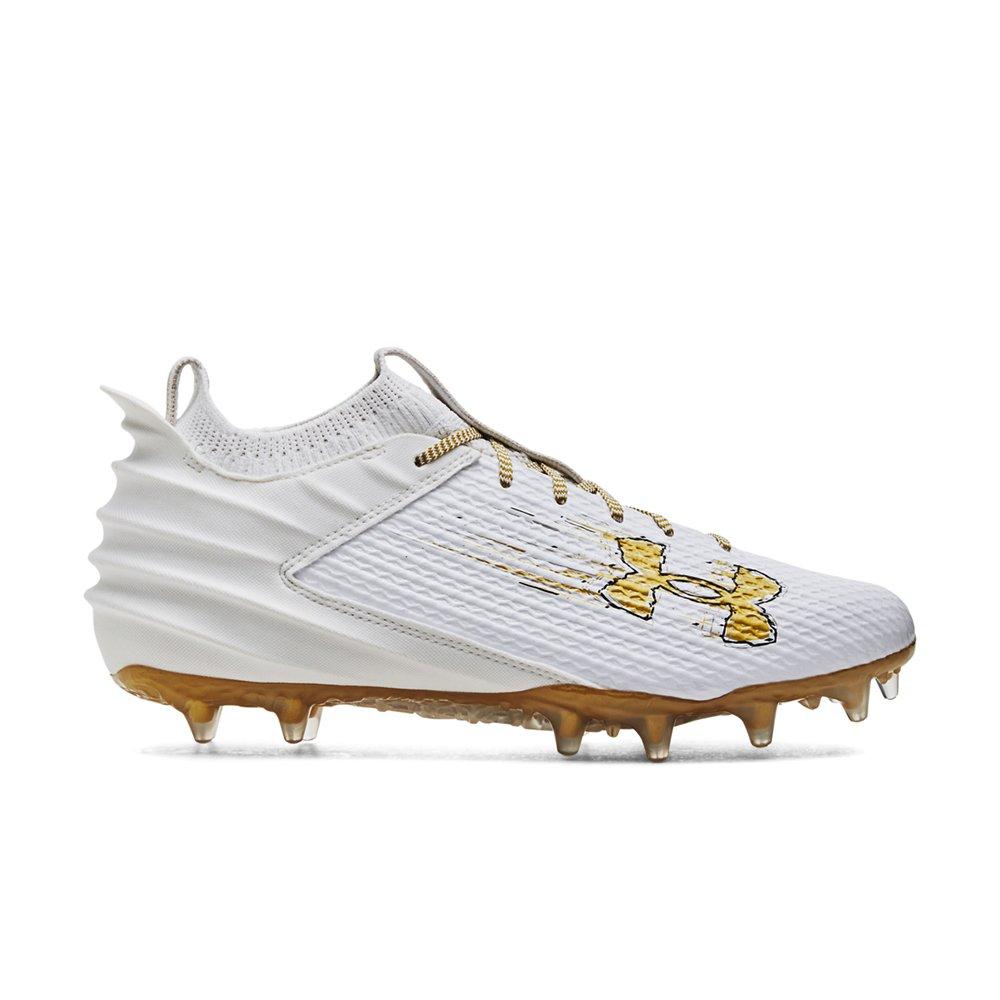 Under Armour Blur Smoke 2.0 "White/Metallic Gold" Men's Football Cleat - WHITE/GOLD Thumbnail View 1