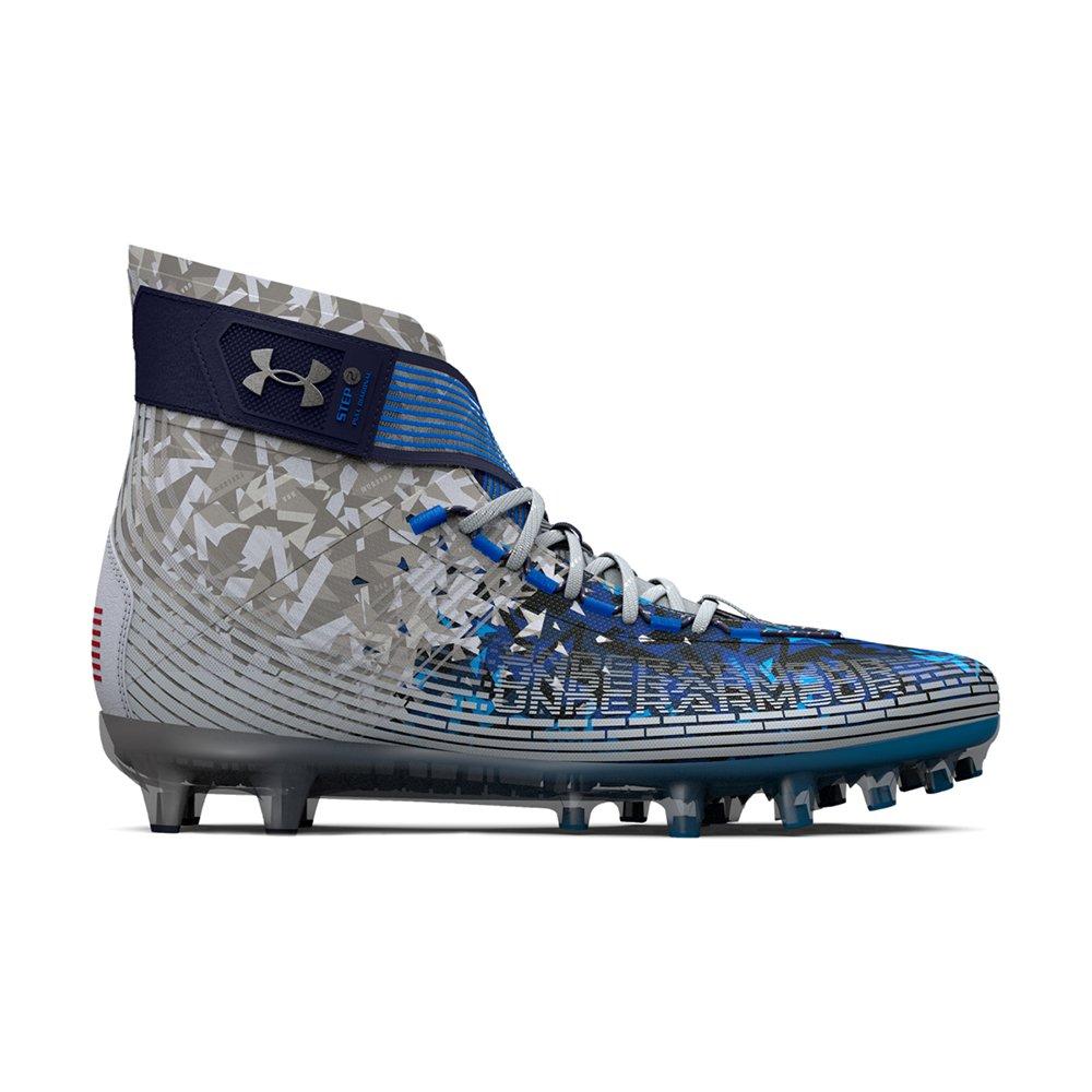 Under Armour Highlight MC "USA" Men's Football Cleat - WHITE/RED/BLUE Thumbnail View 1