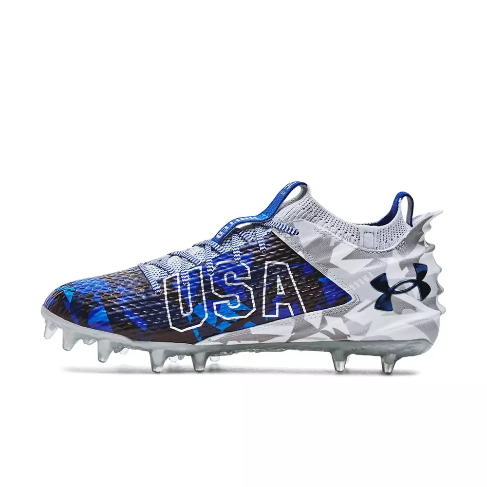 Under Armour Blur Smoke 2.0 "USA" Men's Football Cleat - WHITE/RED/BLUE