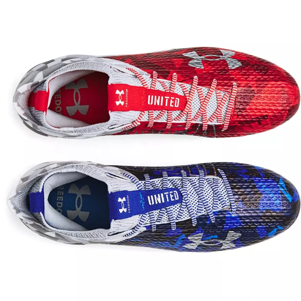 Under Armour Blur Smoke 2.0 "USA" Men's Football Cleat - WHITE/RED/BLUE