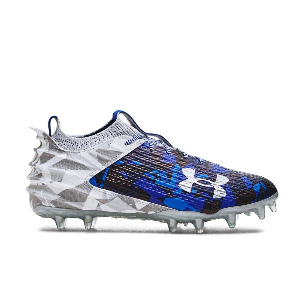 Under Armour Blur Smoke 2.0 "USA" Men's Football Cleat - WHITE/RED/BLUE Thumbnail View 1