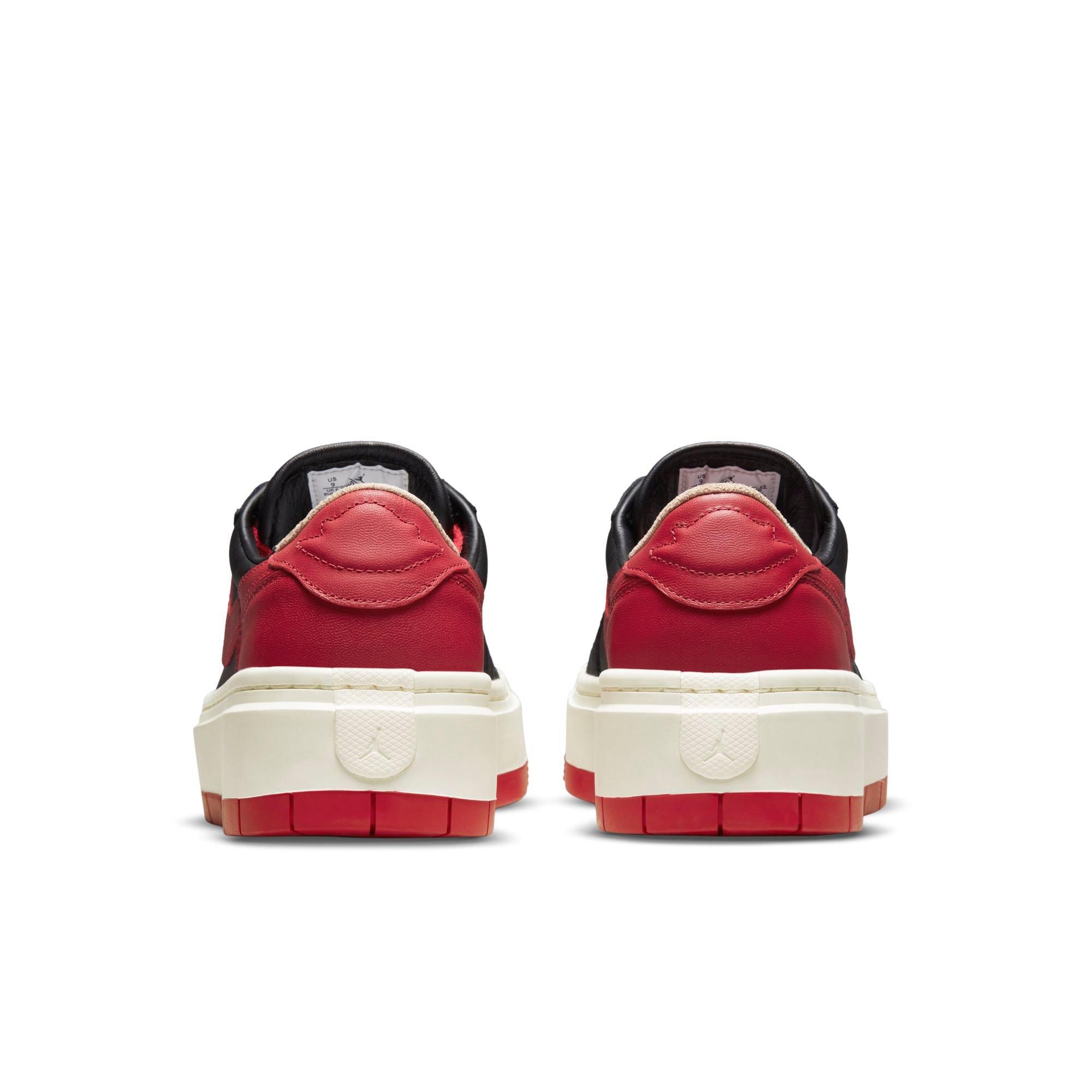 Jordan 1 Elevate Low SE "Black/Gym Red/Sail" Women's Shoe - BLACK/RED Thumbnail View 11