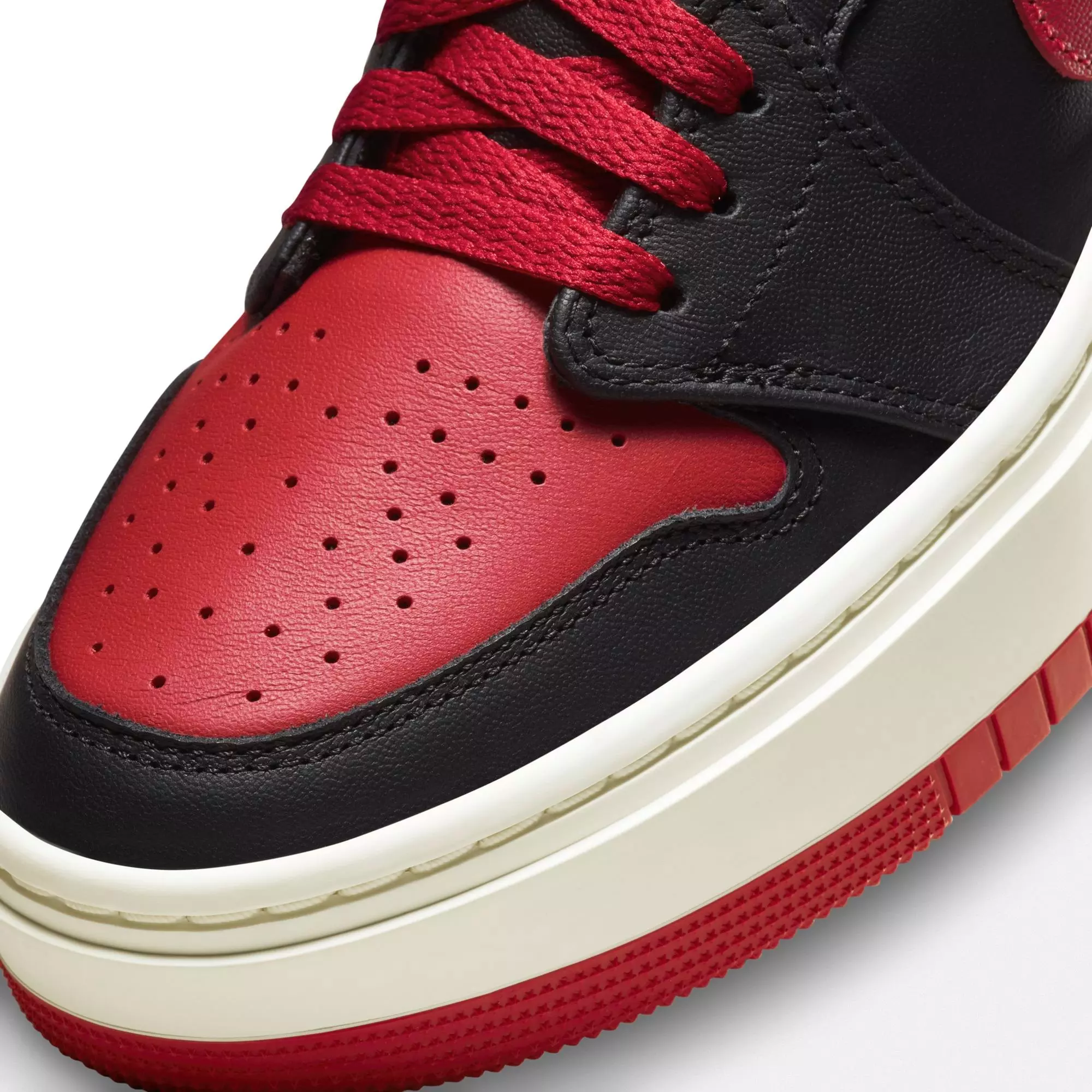 Jordan 1 Elevate Low SE "Black/Gym Red/Sail" Women's Shoe - BLACK/RED